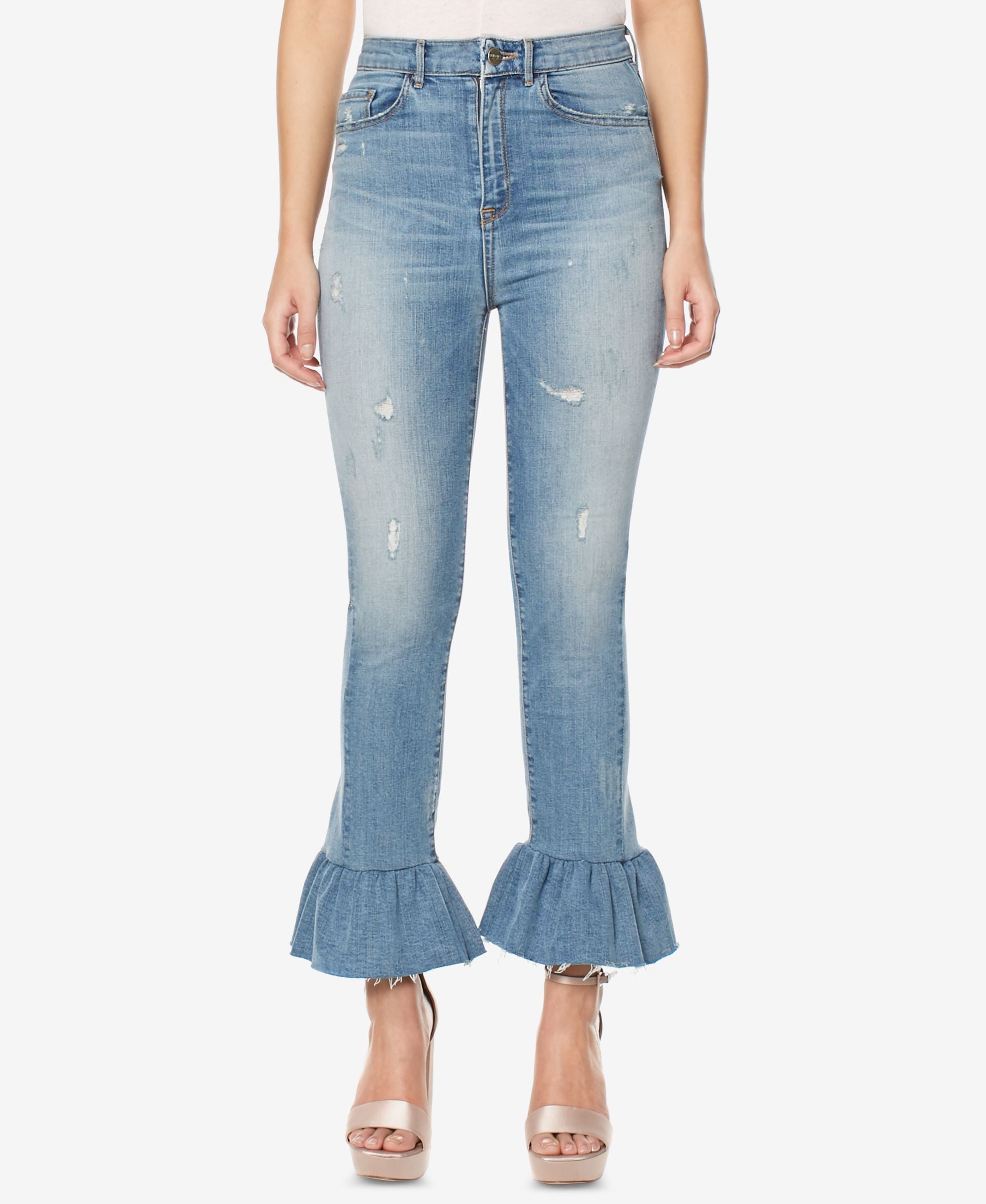 Buffalo David Bitton Ivy Ruffled Skinny Jeans