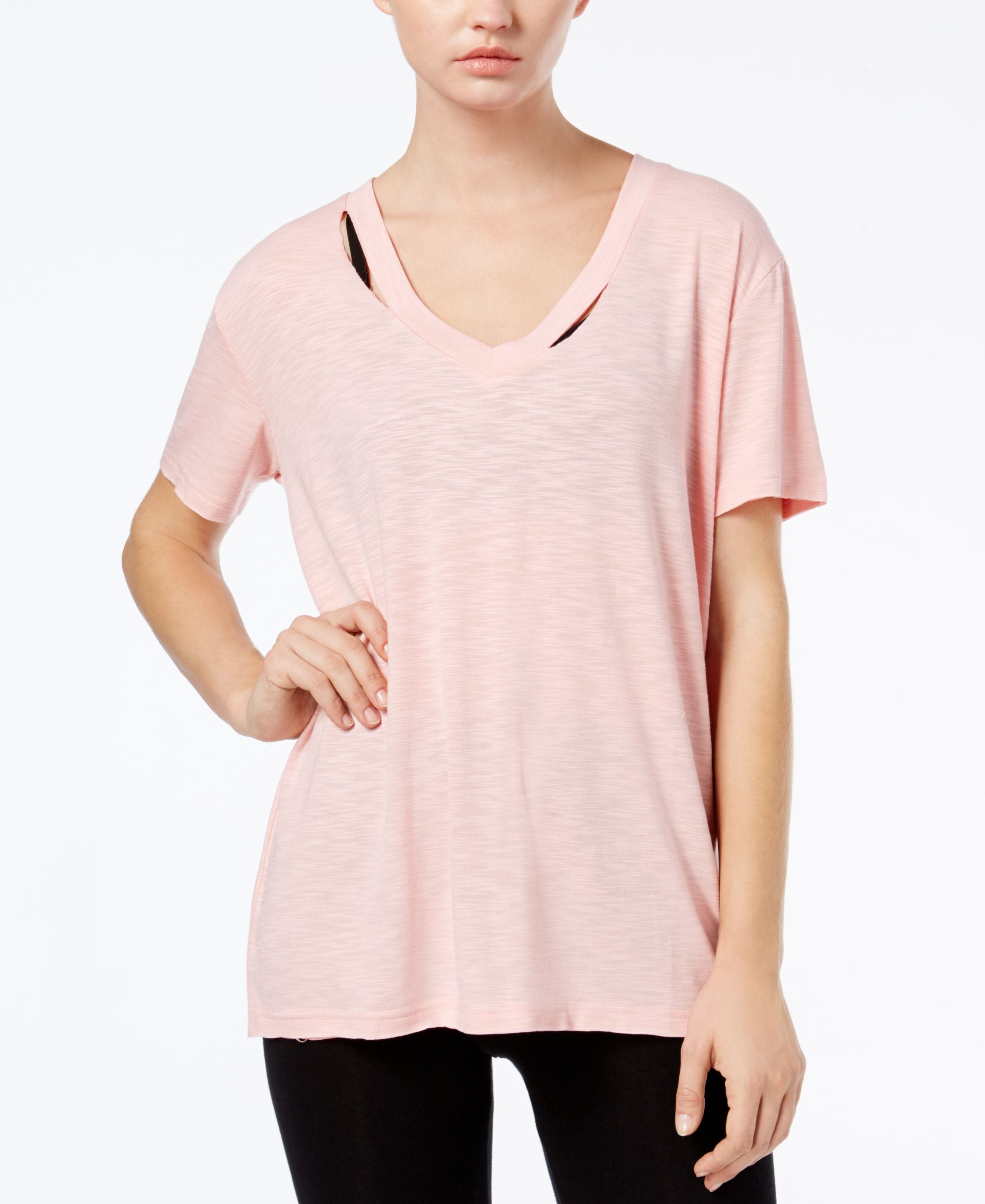 Jessica Simpson The Warm Up Juniors Dont Tell Ripped Graphic T-Shirt