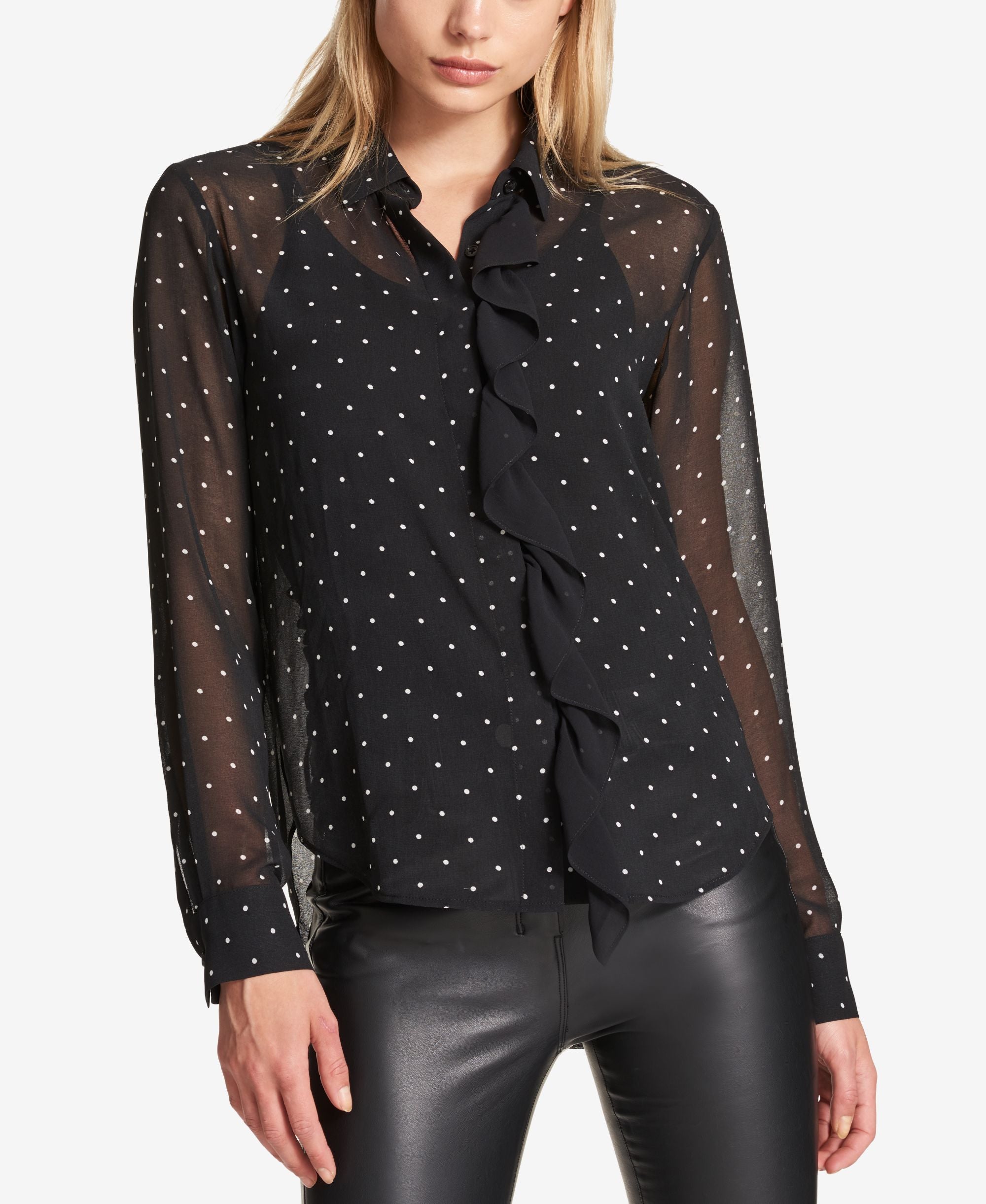 DKNY Dot Print Shirt