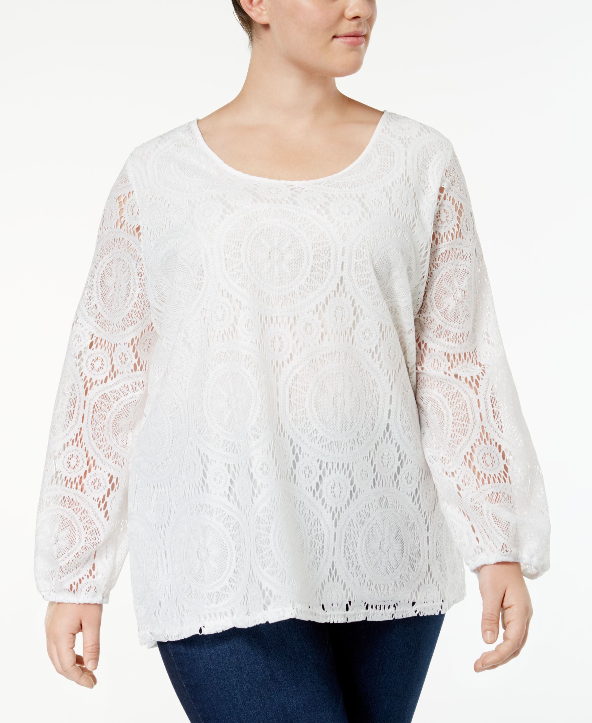 Ing Trendy Plus Size Lace Top