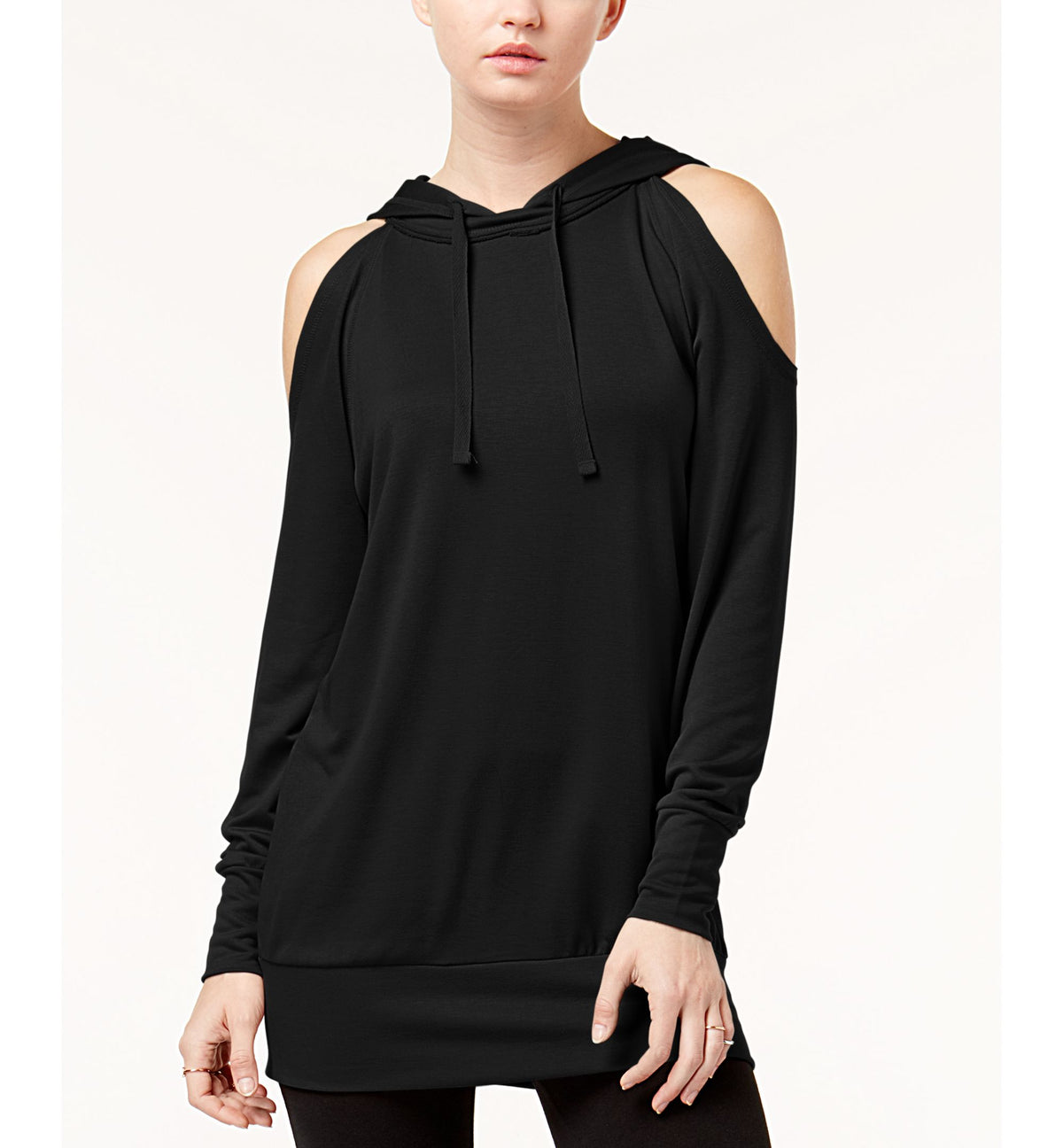 Gypsies & Moondust Juniors' Cold-Shoulder Hoodie