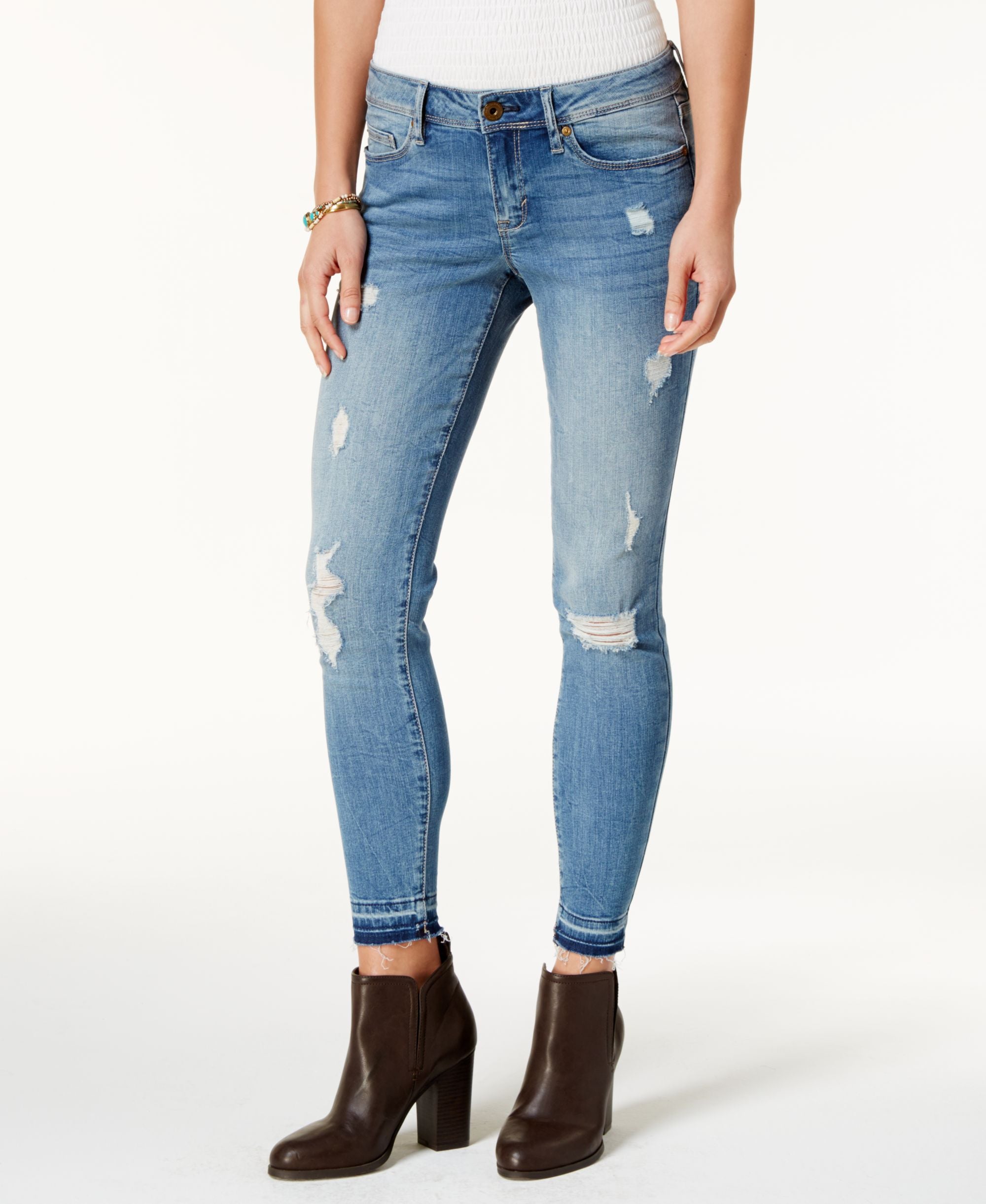 American Rag Juniors Ripped Skinny Jeans
