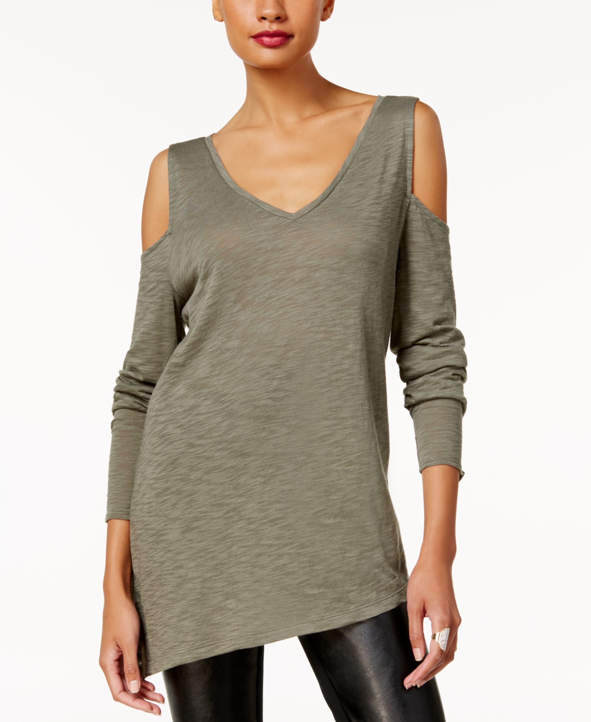 INC International Concepts Cold Shoulder T-Shirt