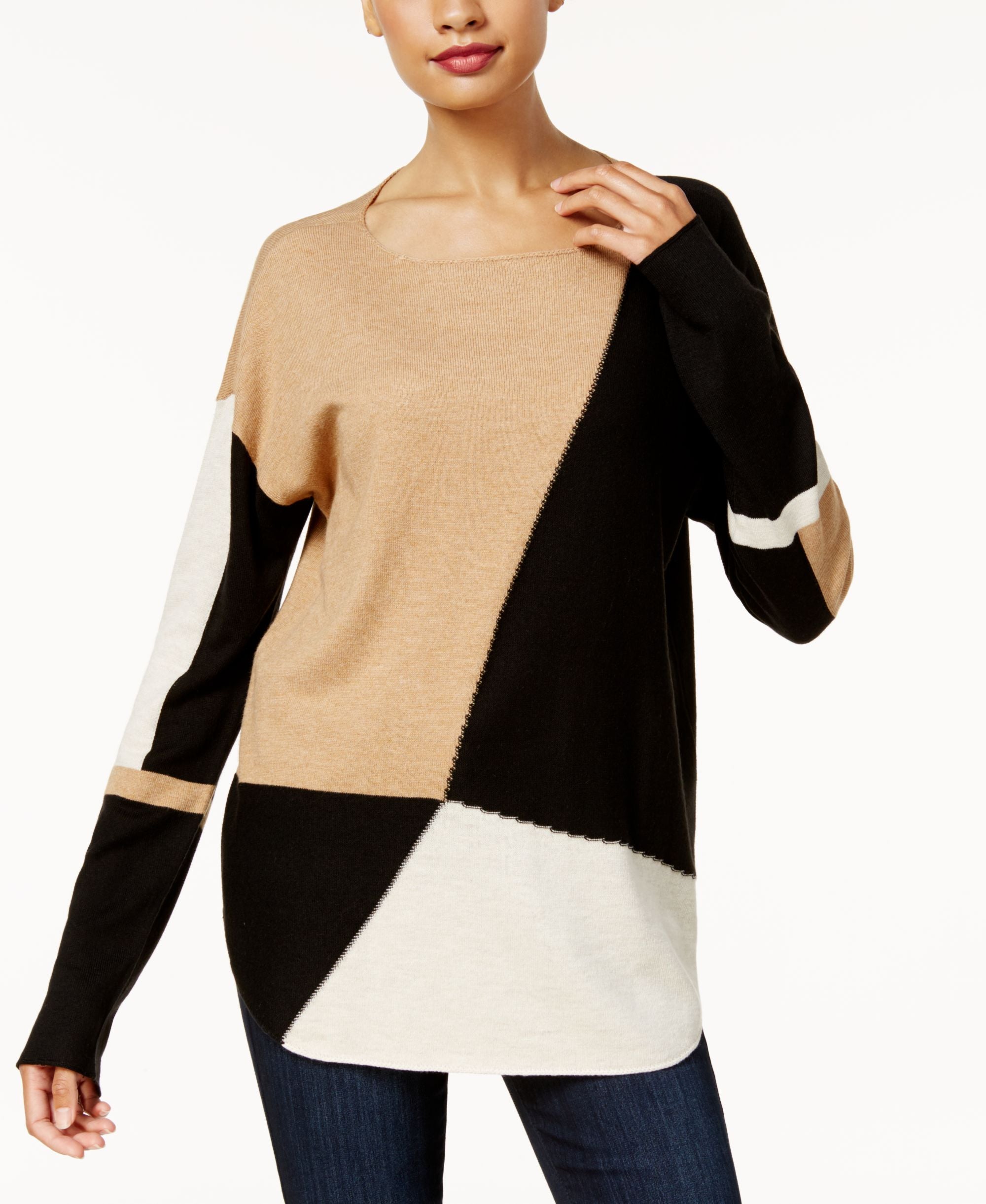 INC International Concepts Colorblocked Sweater