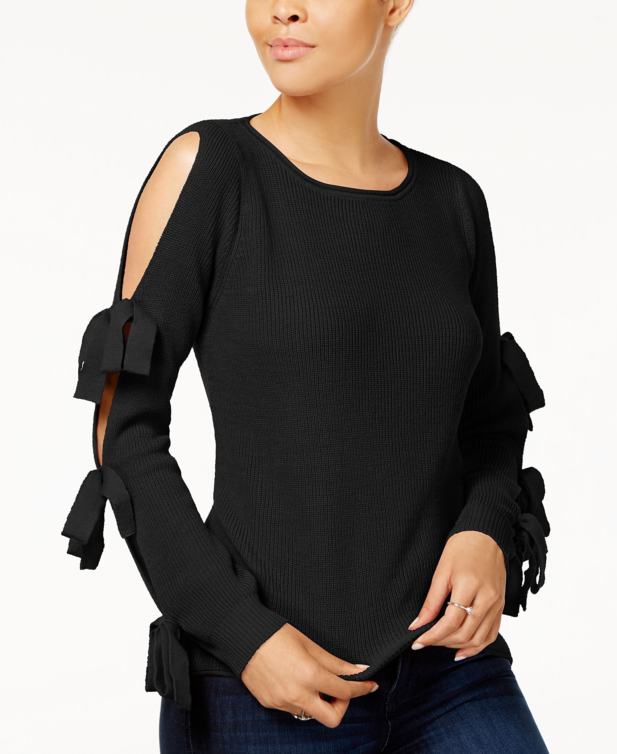 Ultra Flirt Juniors Cold Shoulder Sweater