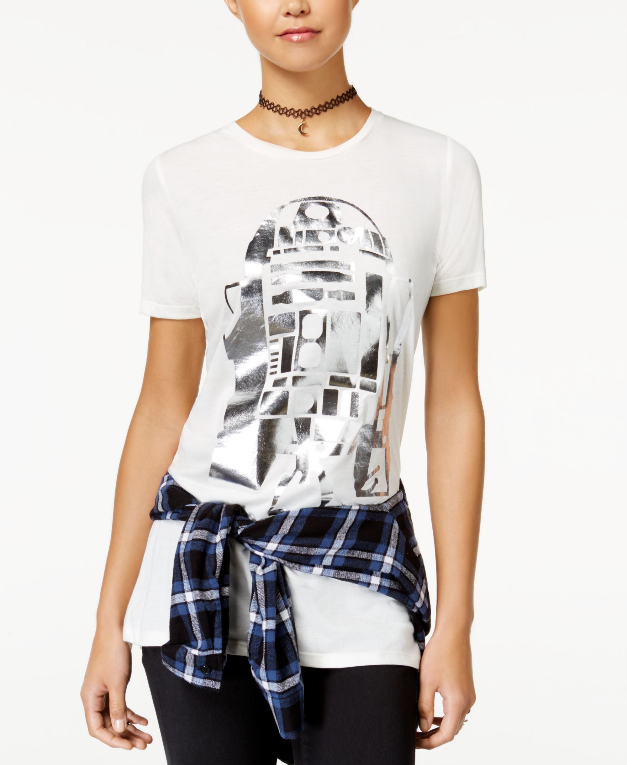Mighty Fine Juniors R2 D2 Graphic T-Shirt