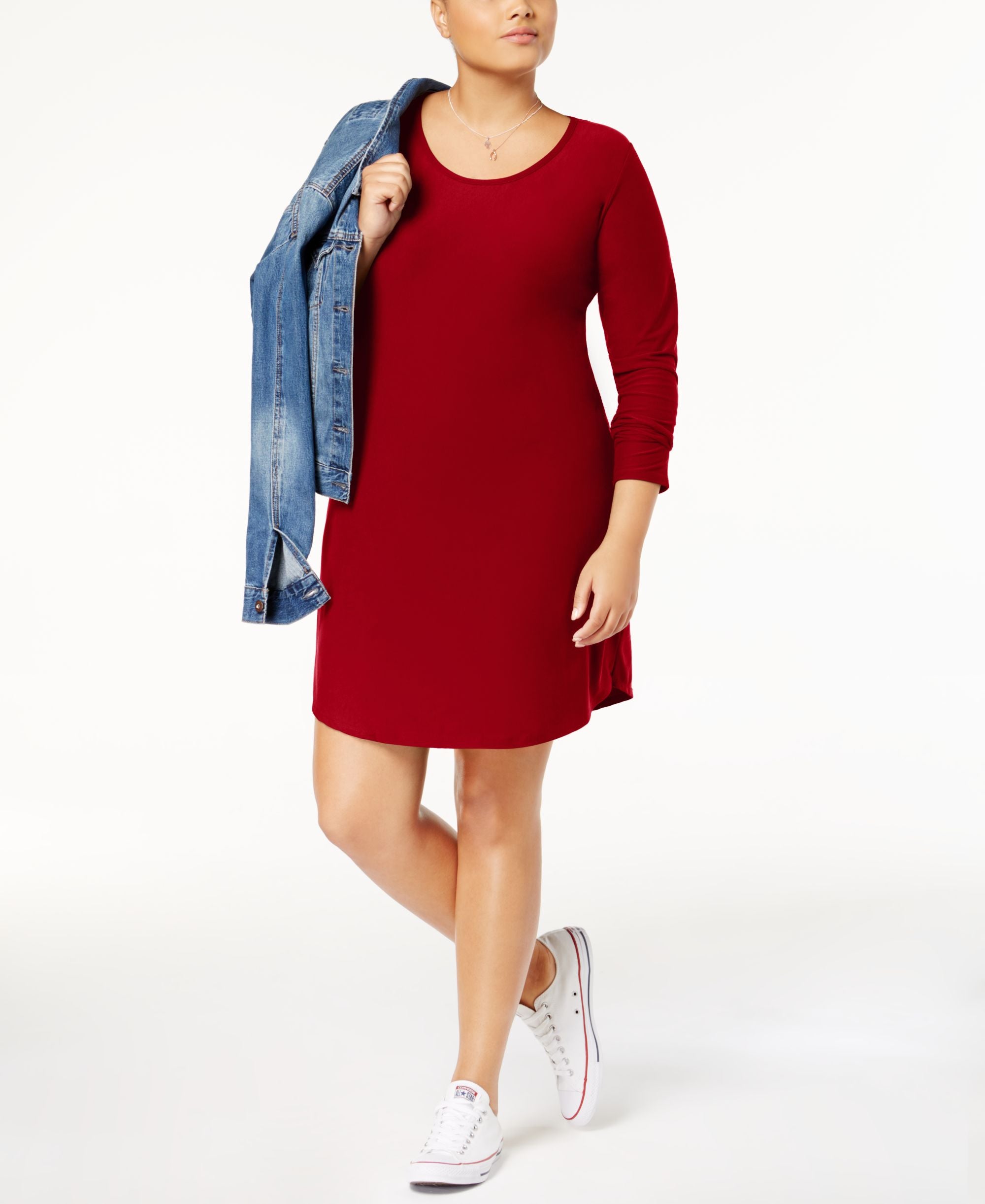 Planet Gold Trendy Plus Size Printed Dress