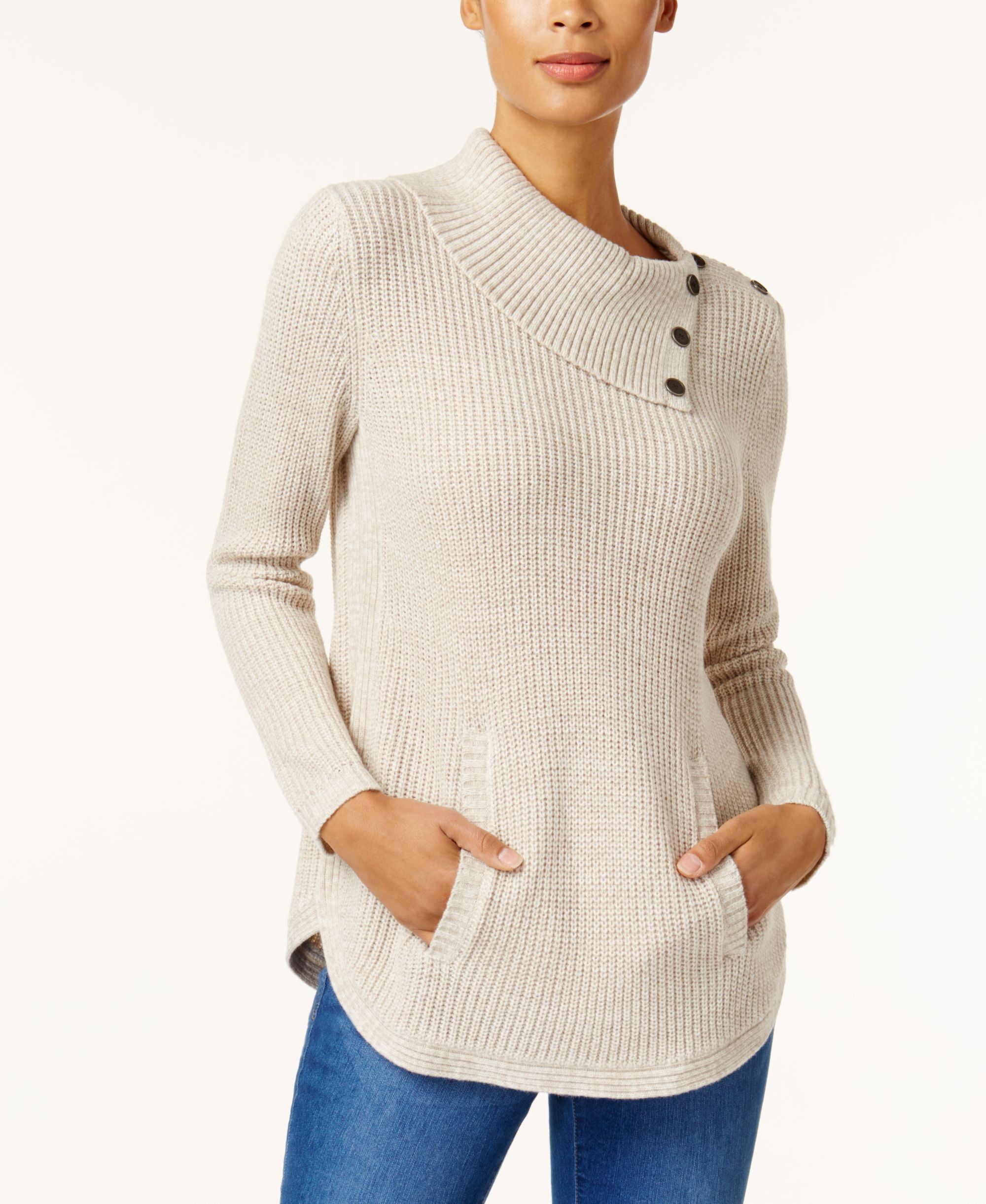 Style & Co Envelope Neck Sweater