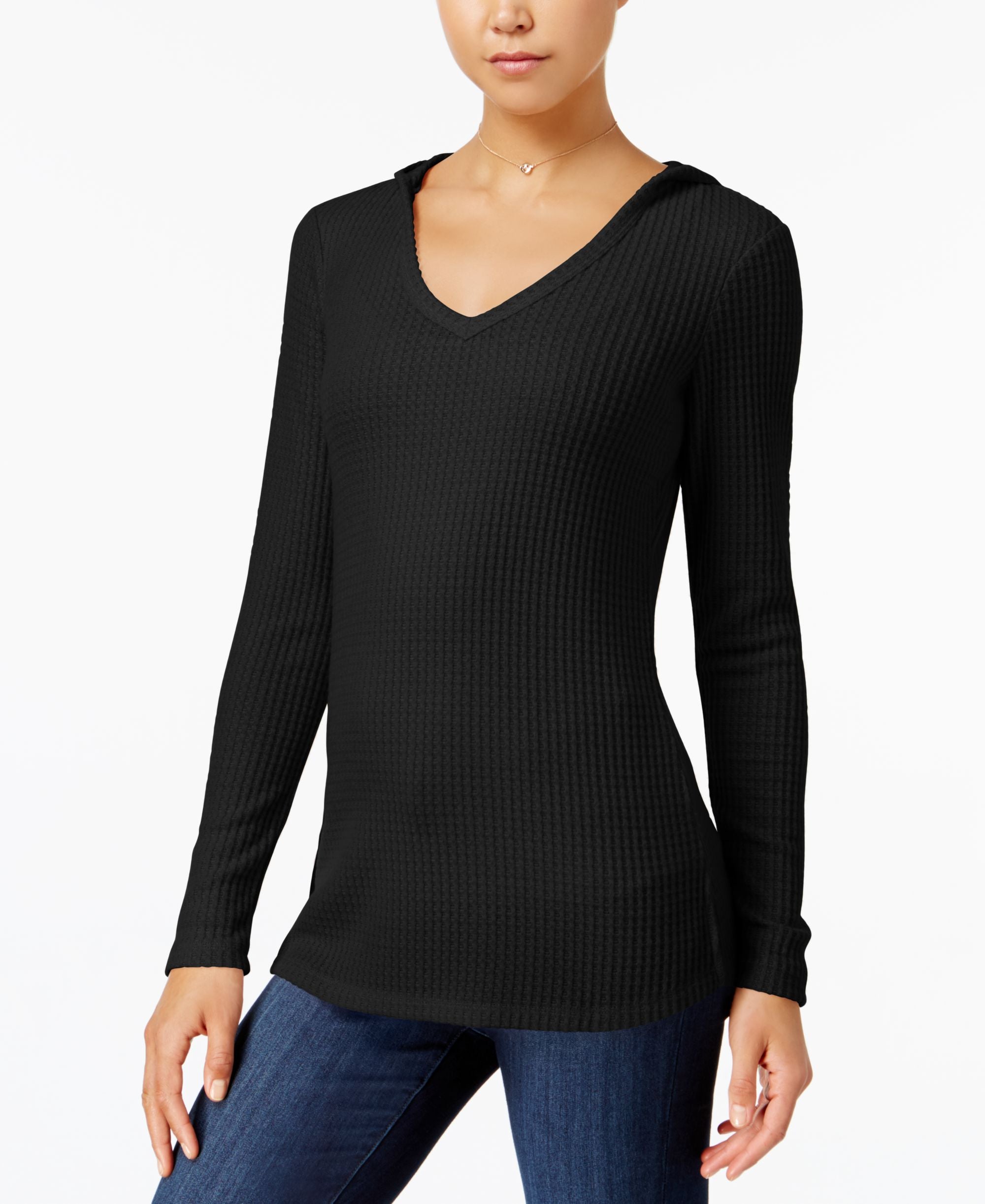 Ultra Flirt Juniors Thermal Hoodie Top