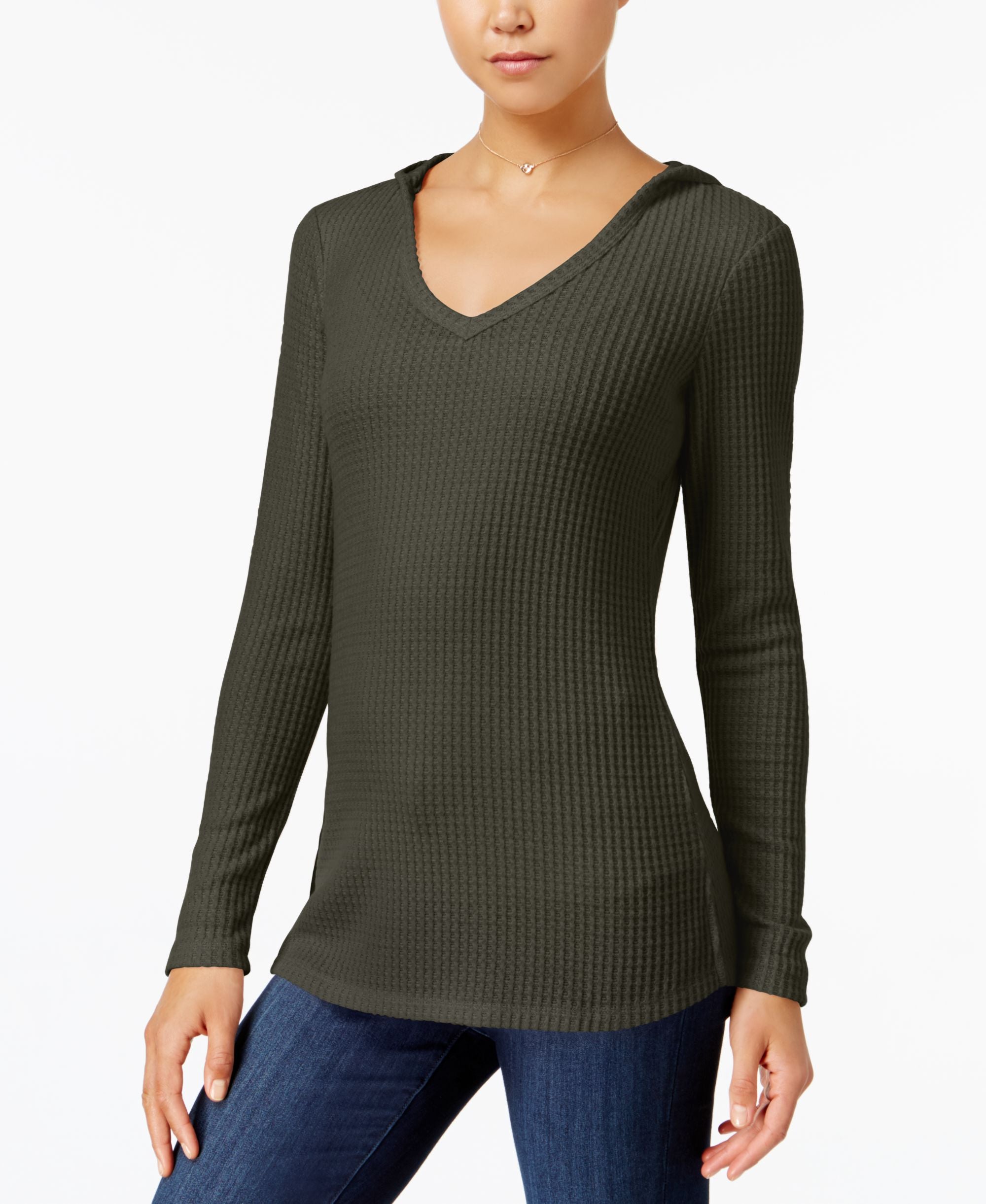 Ultra Flirt Juniors Thermal Hoodie Top
