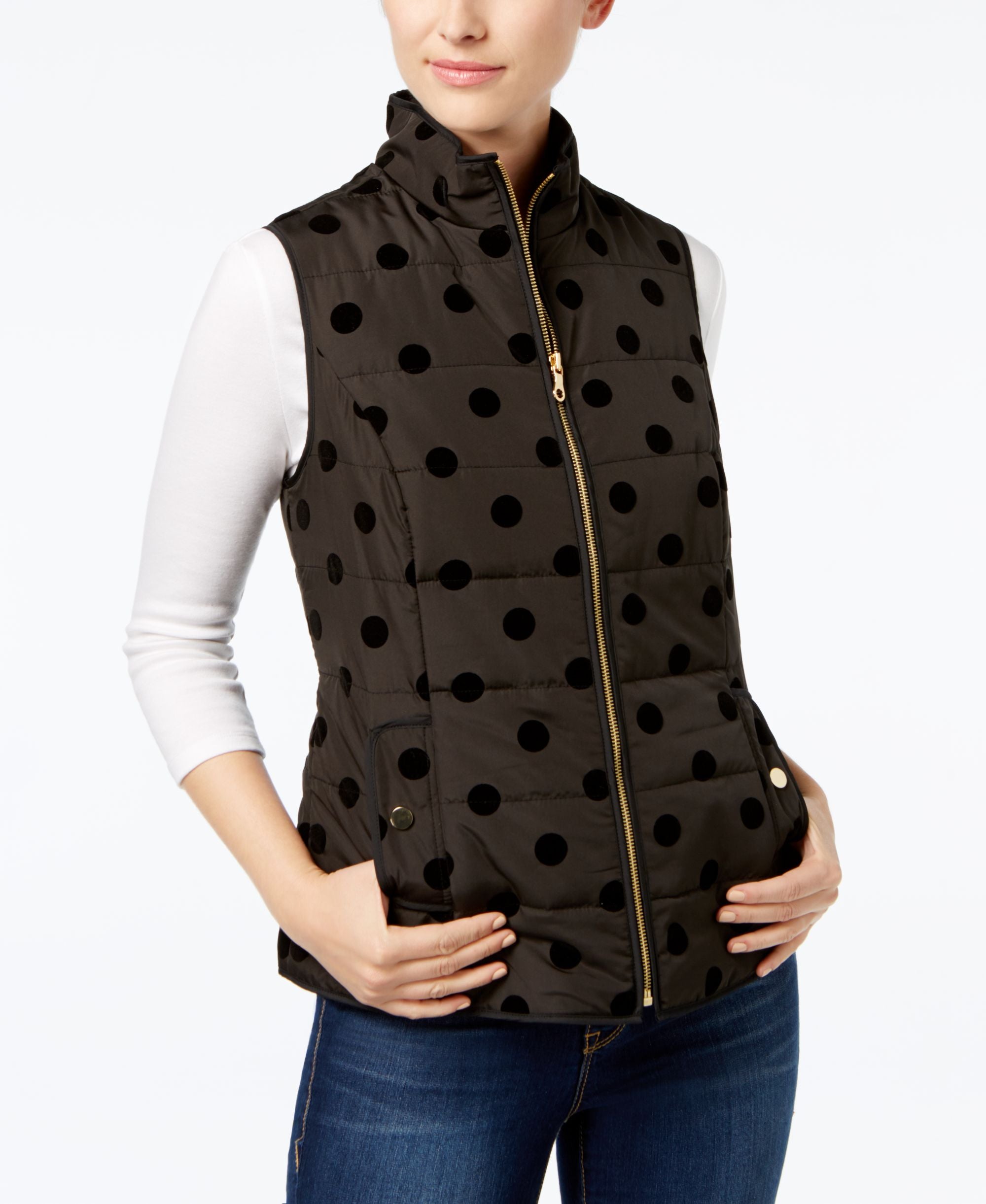 Charter Club Velour Dot Vest