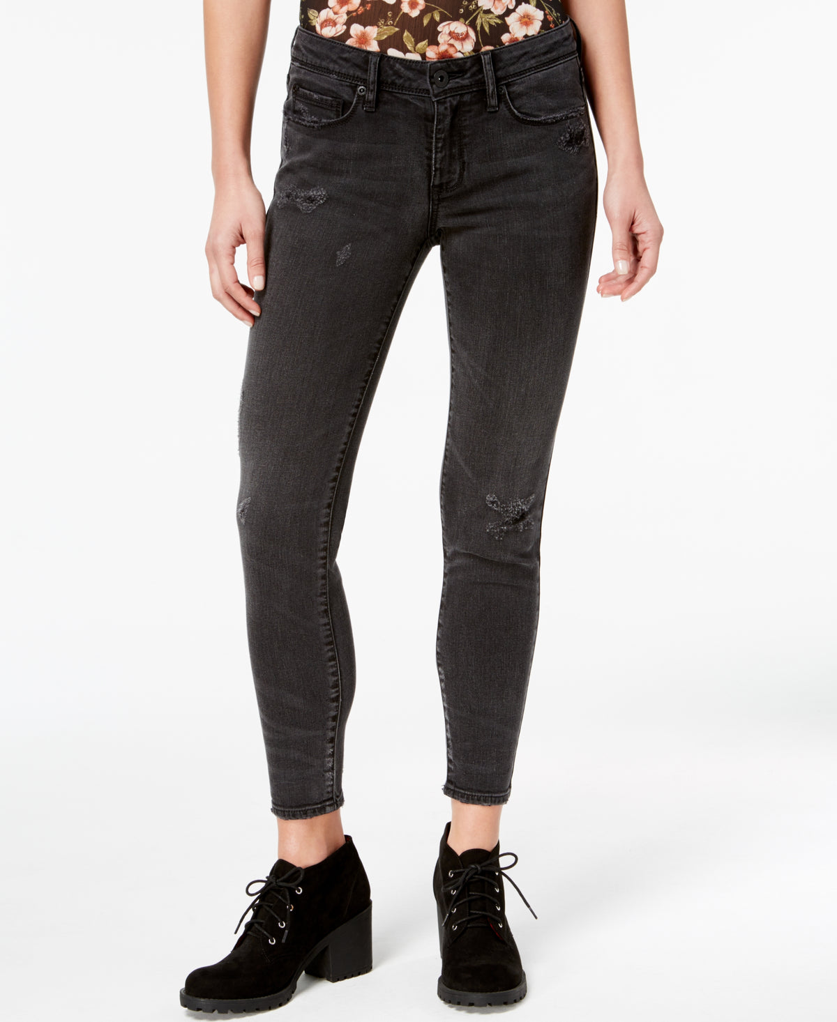 Juniors' Skinny Distressed Jeans
