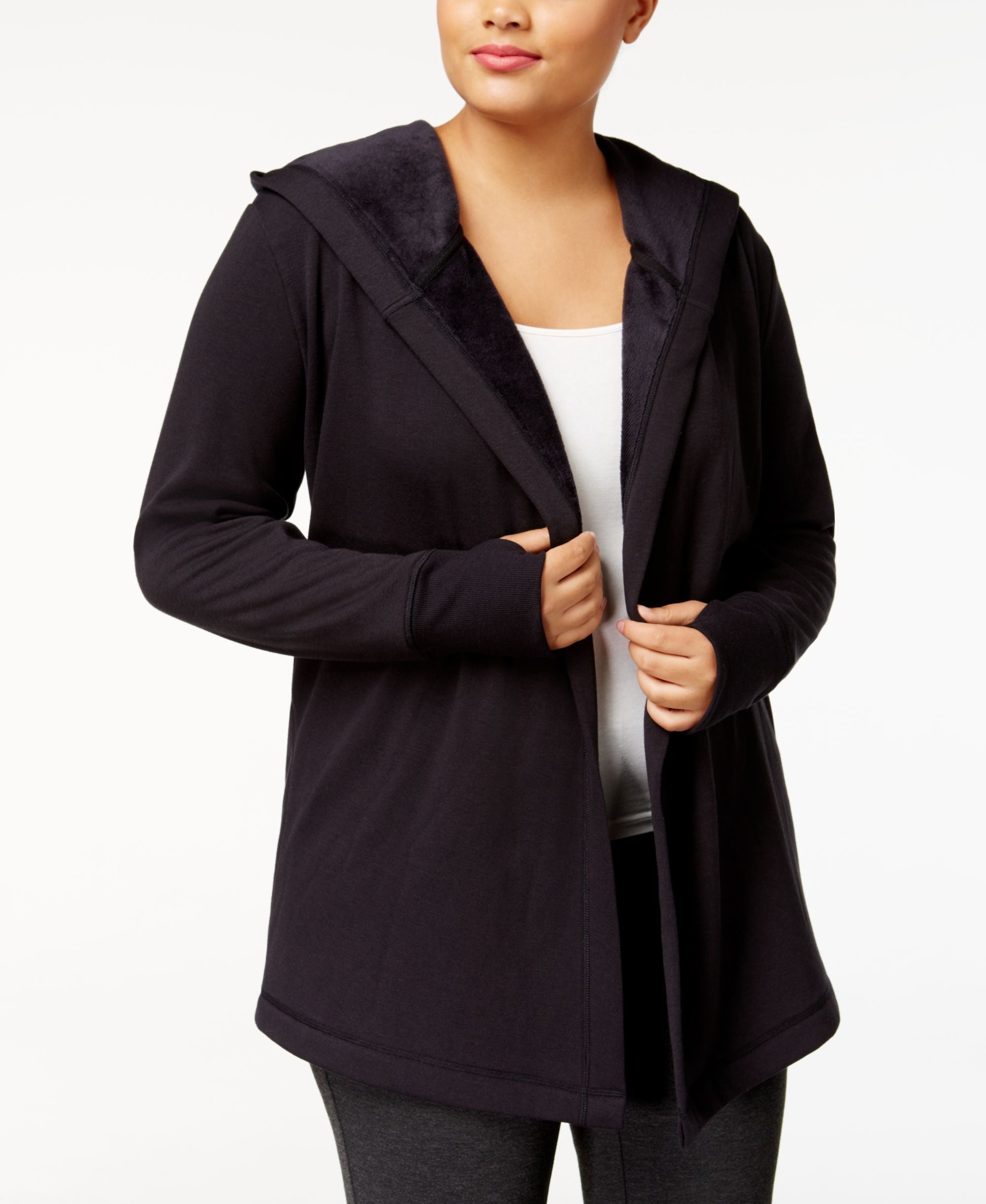 Ideology Plus Size Hooded Wrap