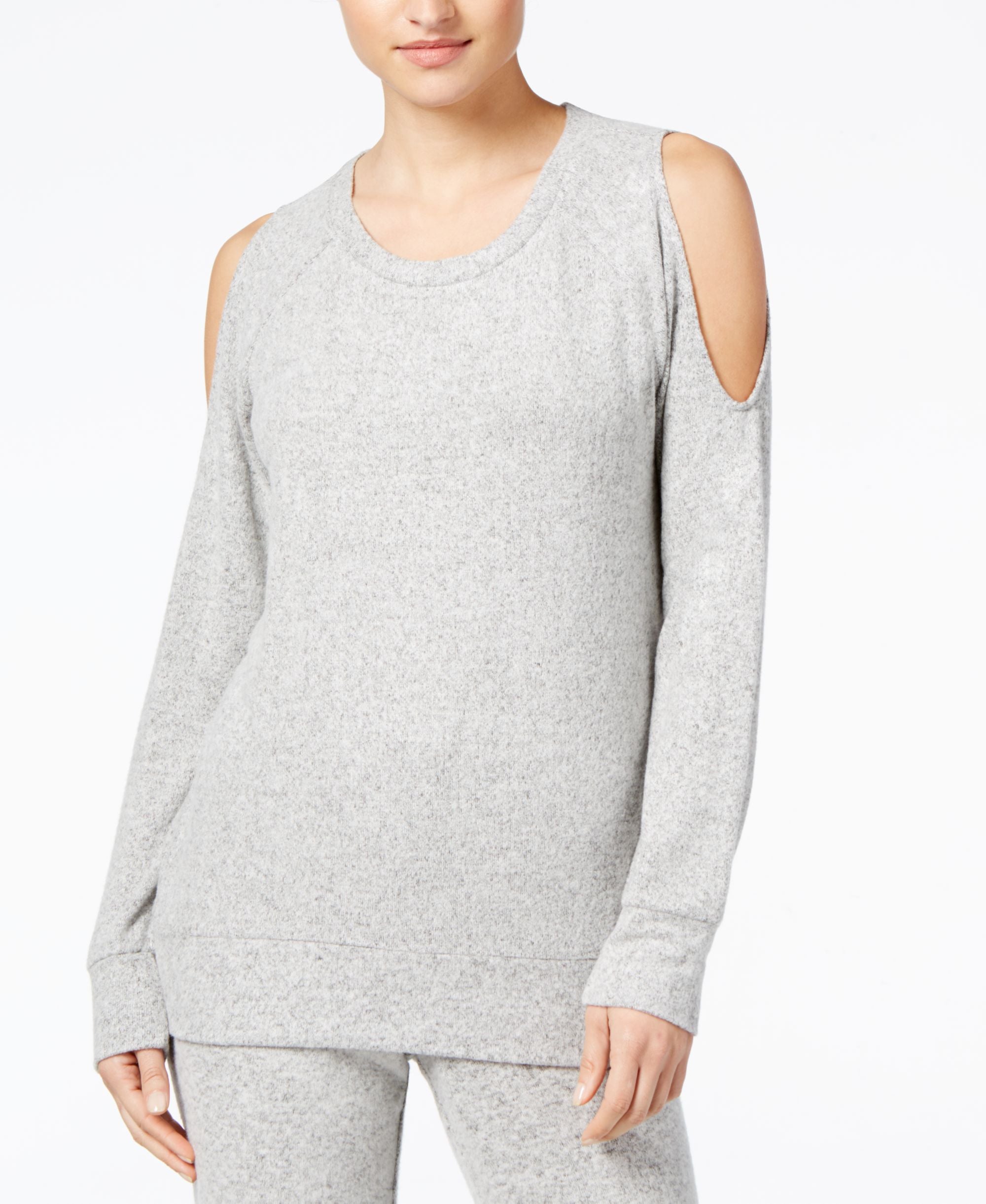 Juniors' Cold-Shoulder Cozy Sweatshirt