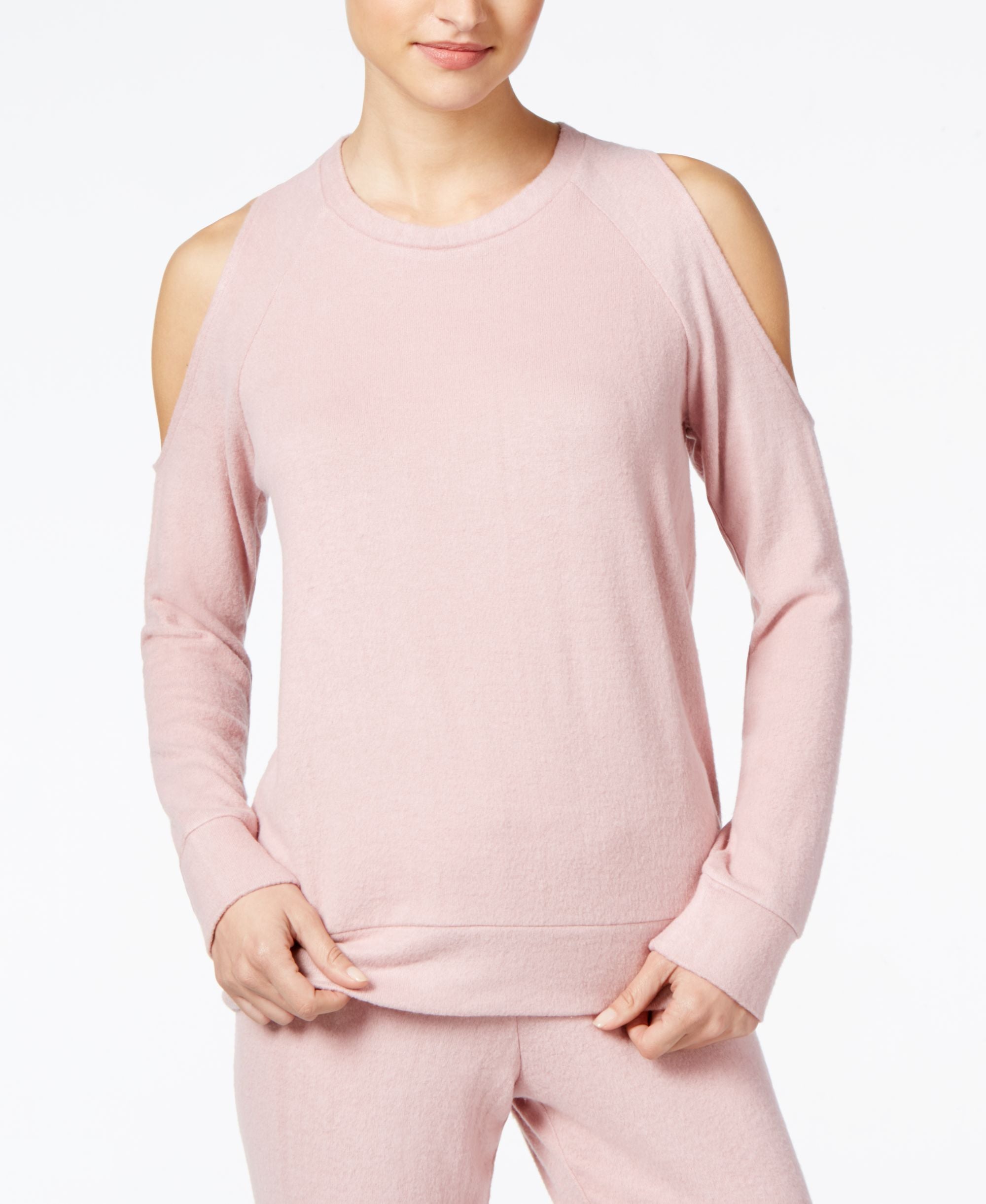 Juniors' Cold-Shoulder Cozy Sweatshirt