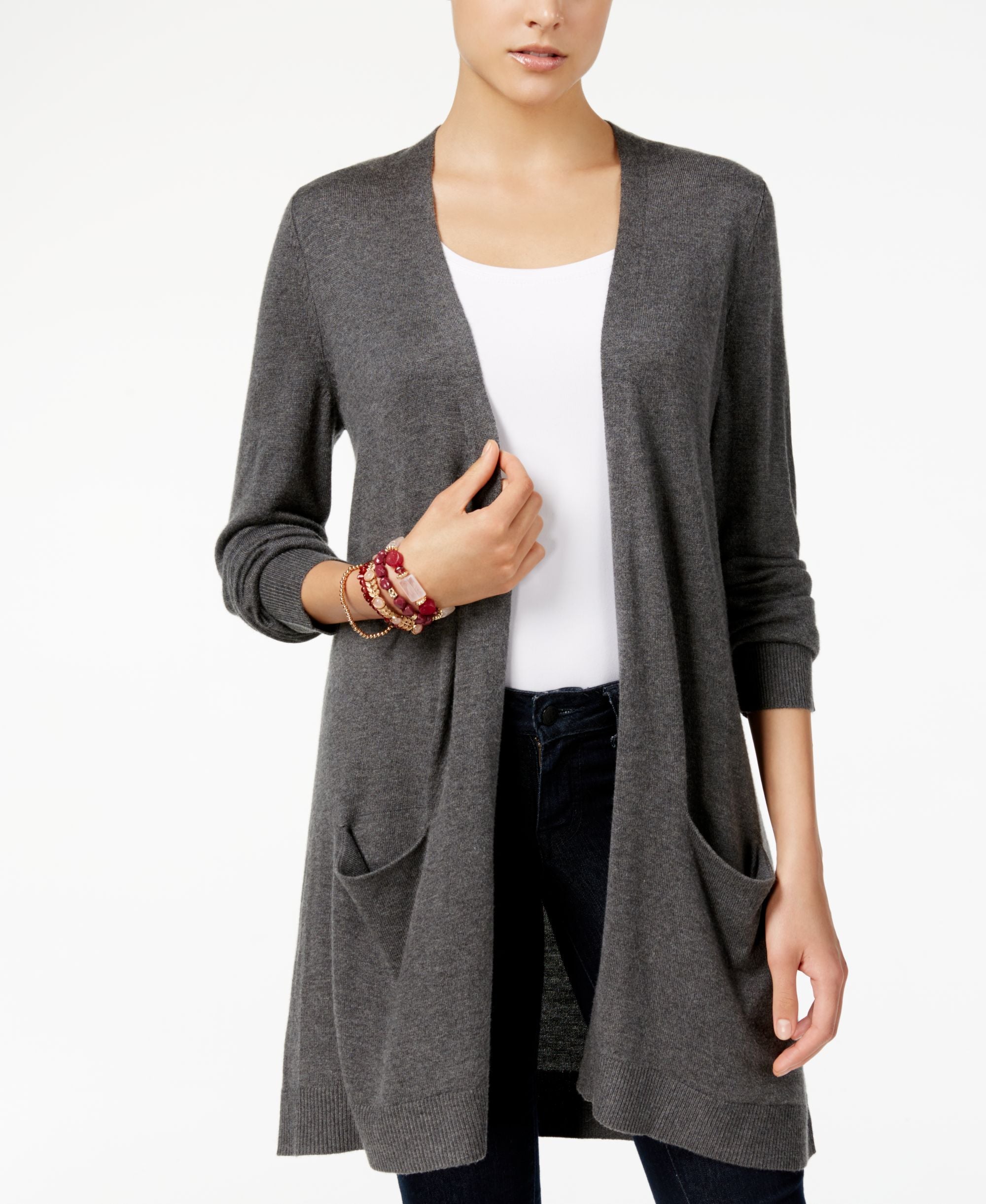 Style & Co Open Front Cardigan