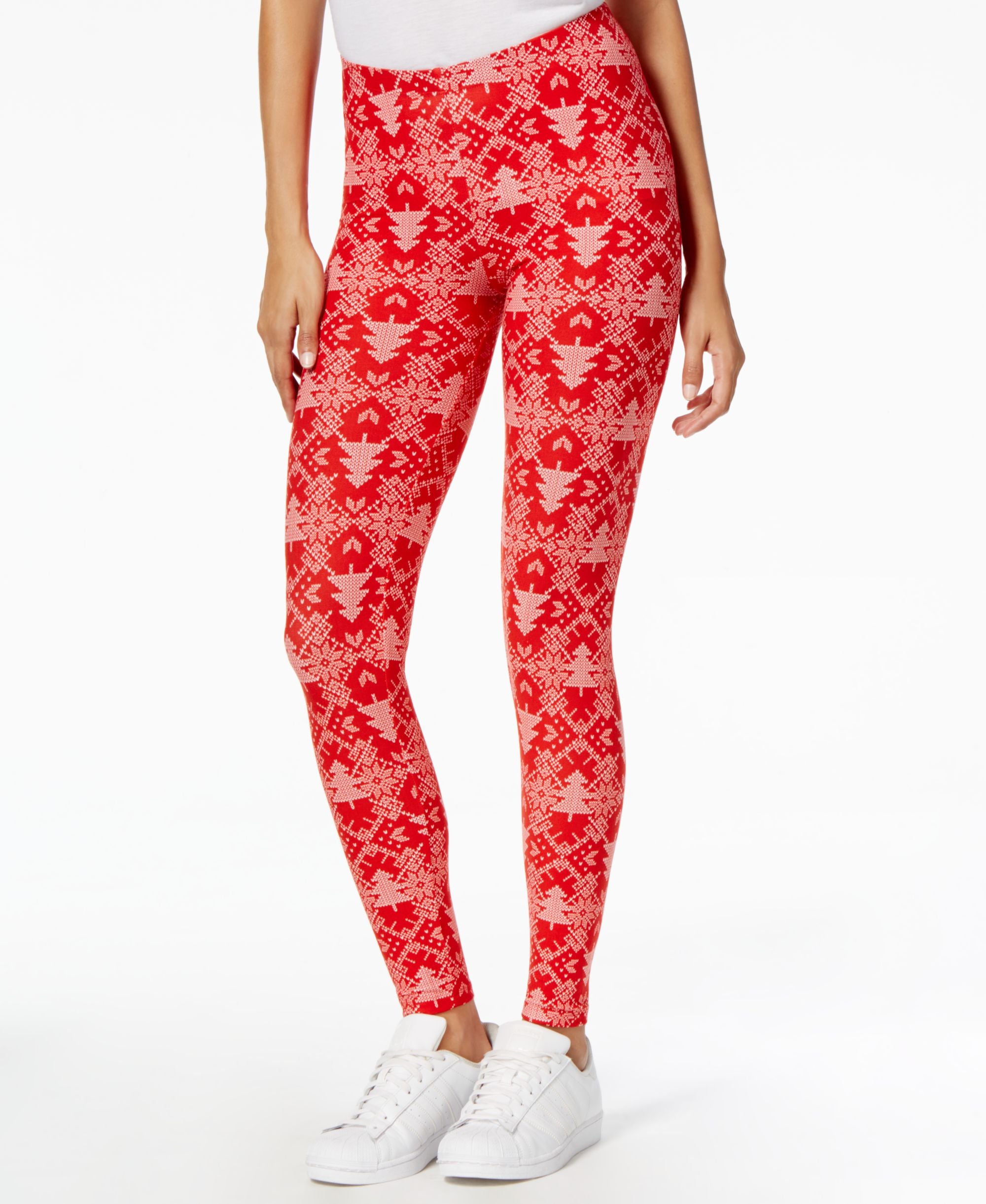 Juniors' Super-Soft Holiday-Print Leggings