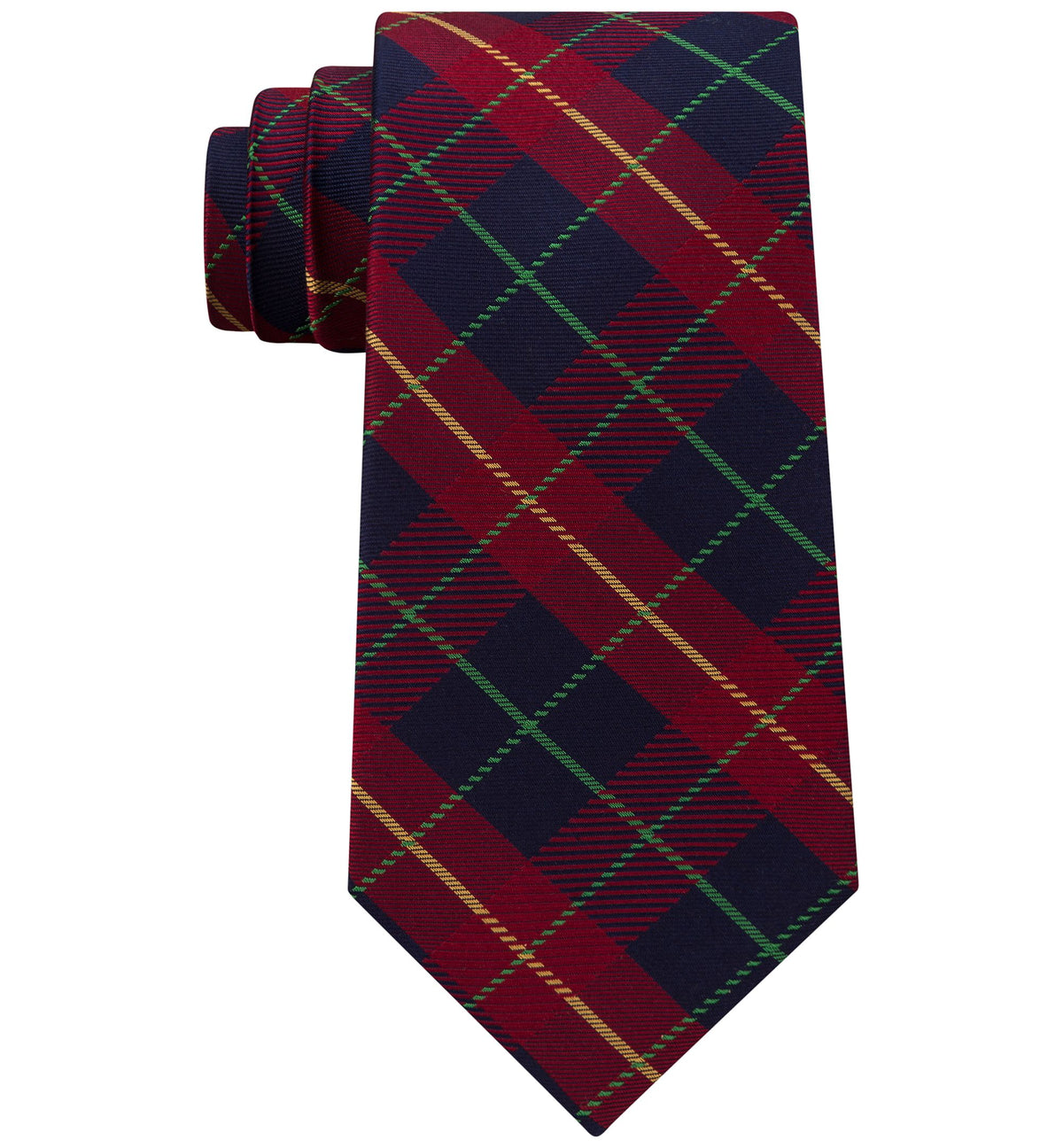 Club Room Men's Holiday Plaid Silk Tie
