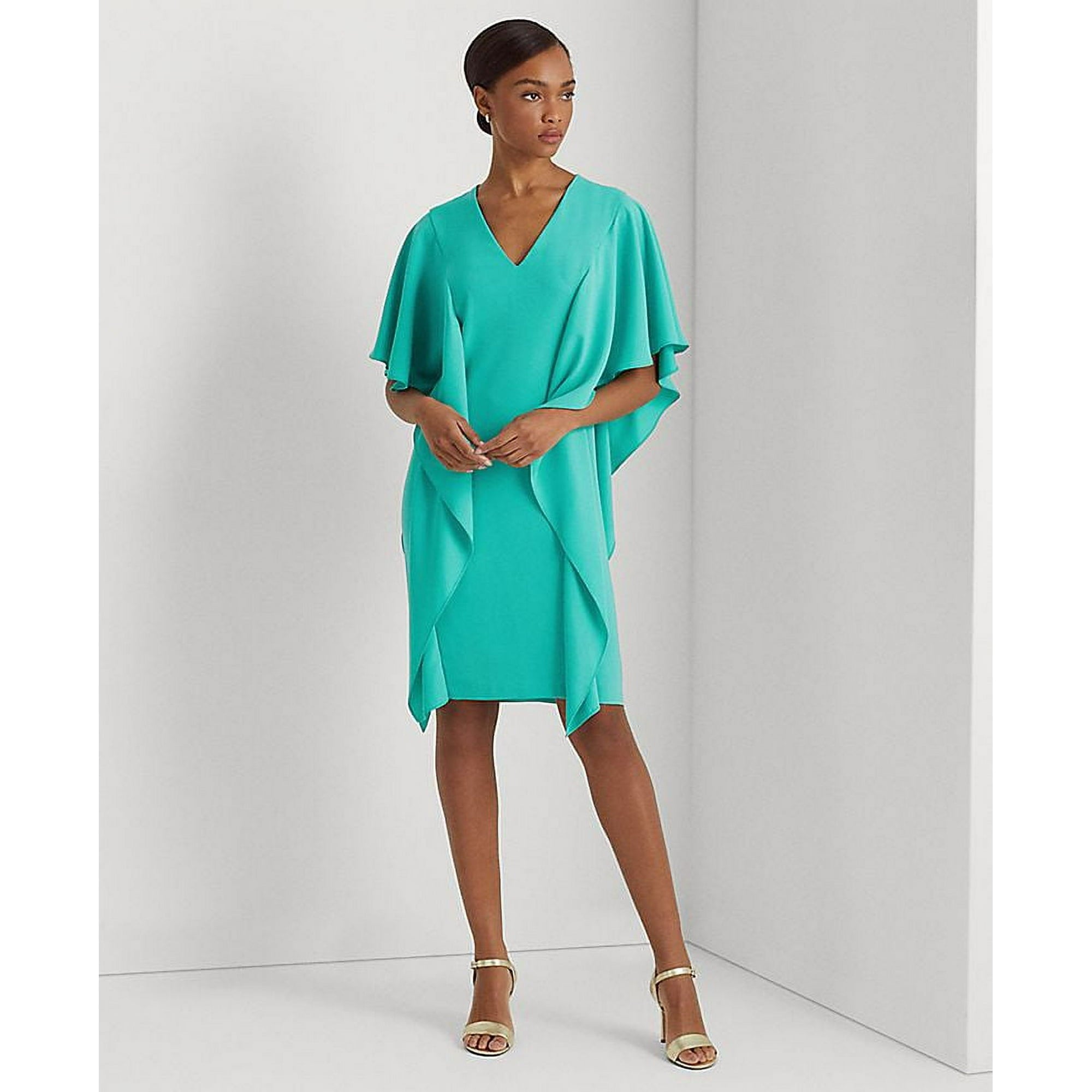 Lauren Ralph Lauren Womens Georgette Caftan Cockt Natural