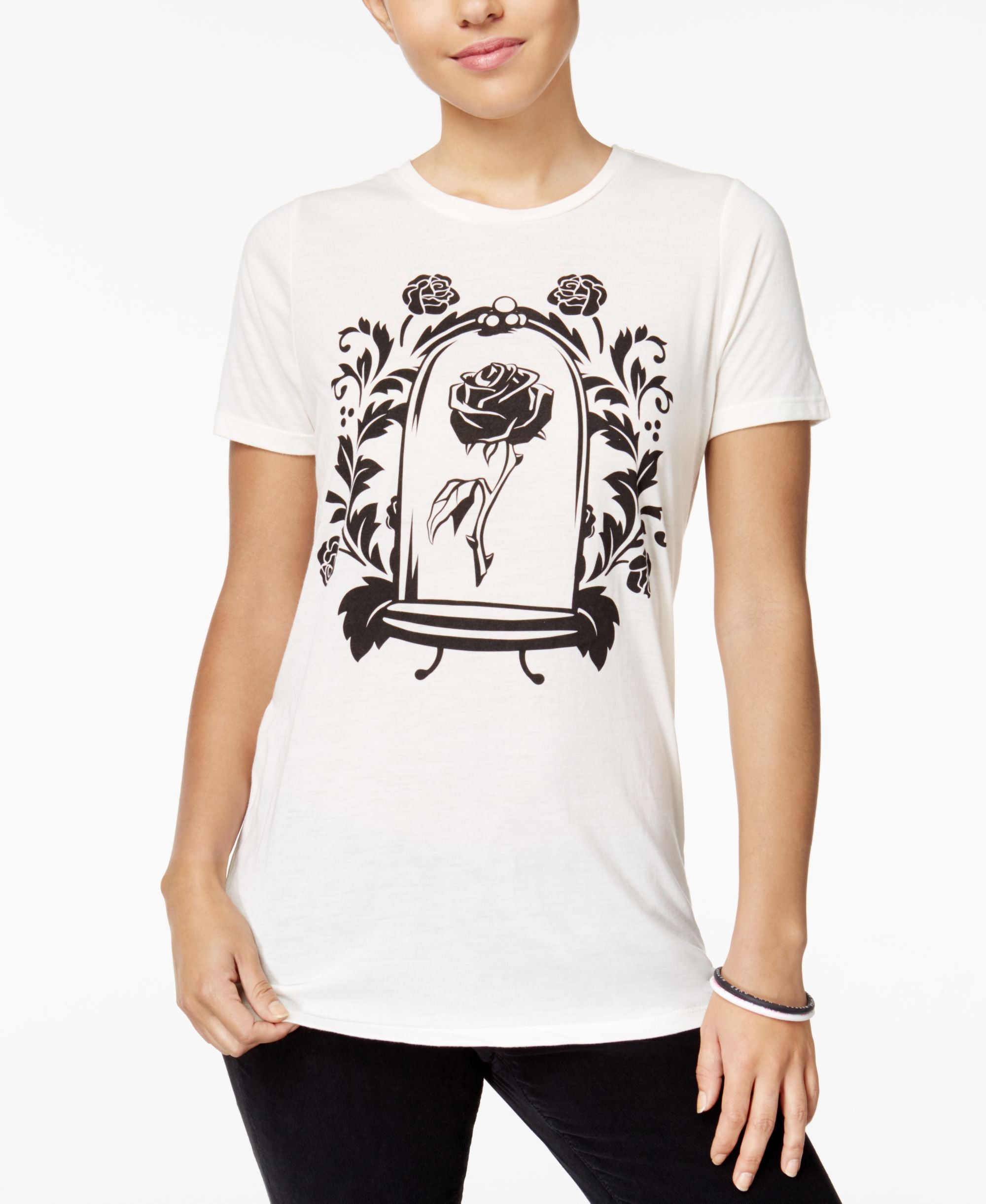Mighty Fine Juniors Beauty The Beast Graphic T-Shirt