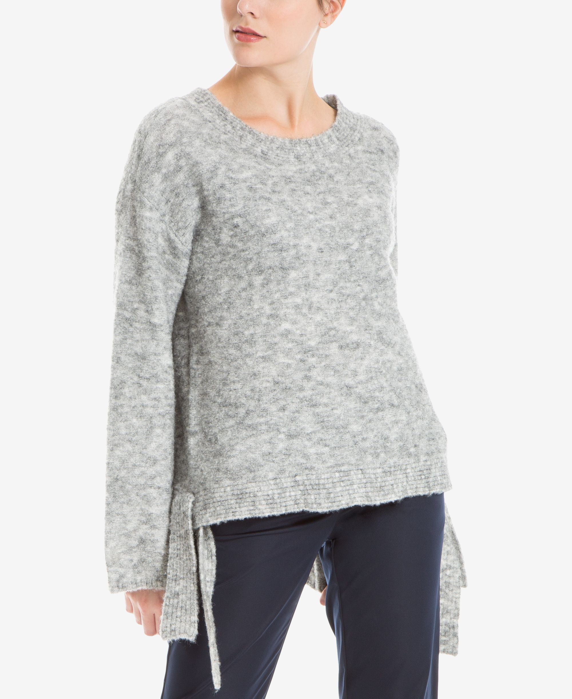 Max Studio London Side Tie Melange Sweater