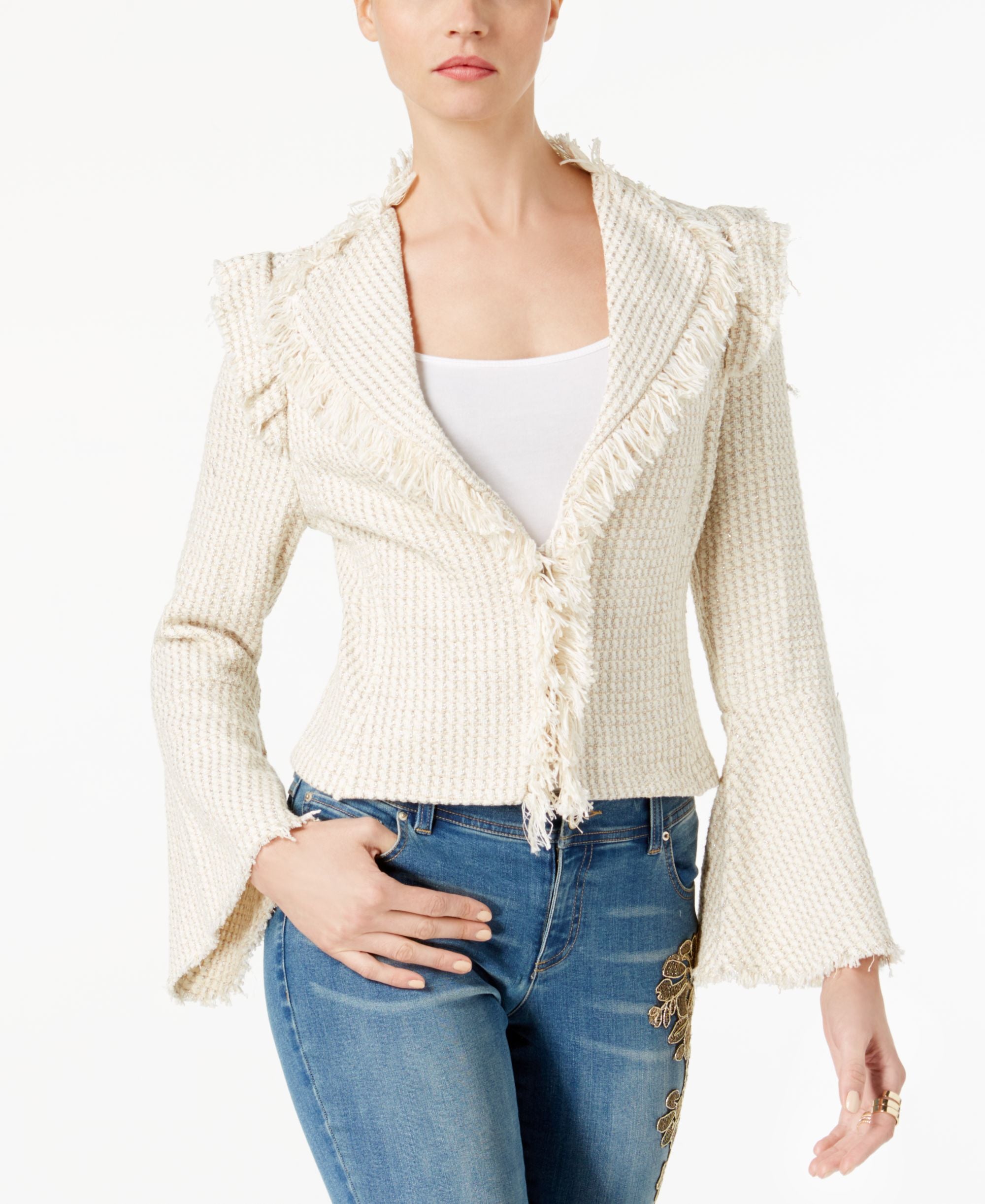 Frayed Tweed Cardigan