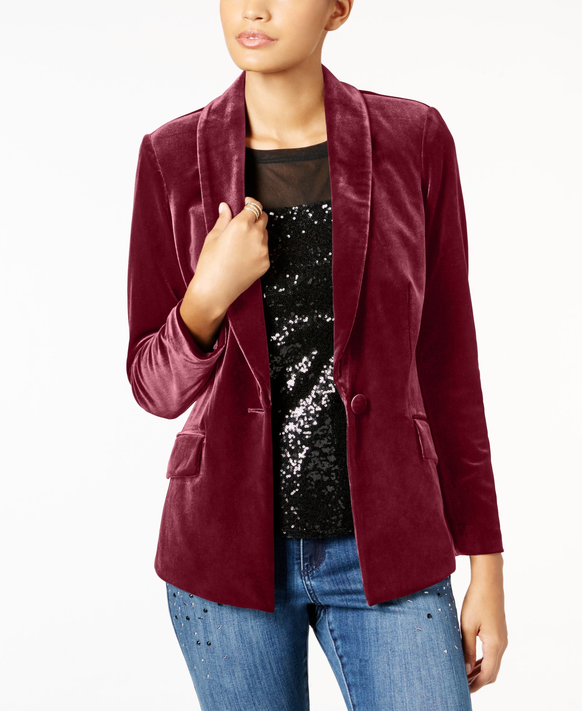 Women's Velvet Blazer