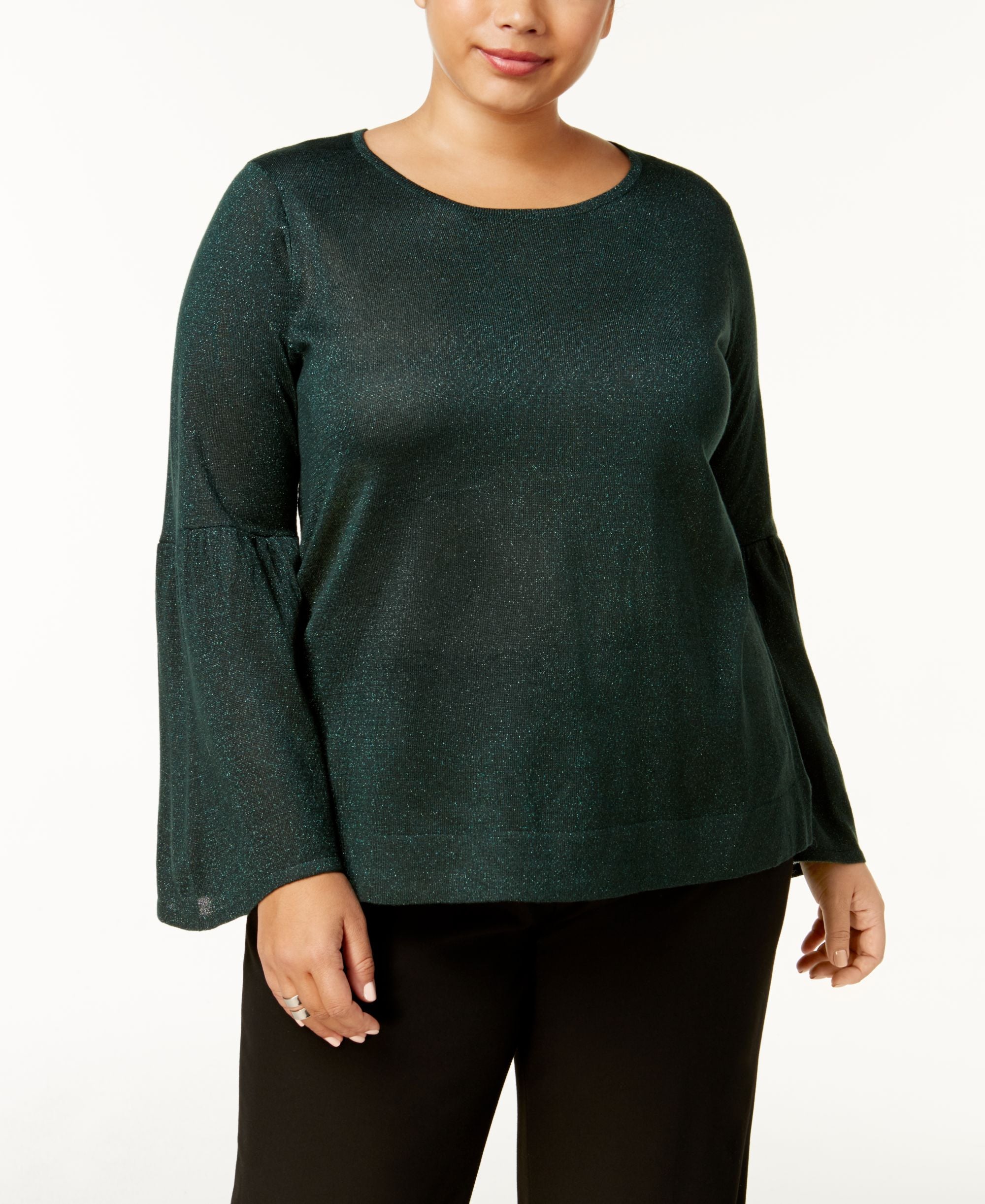 Plus Size Bell-Sleeve Sweater