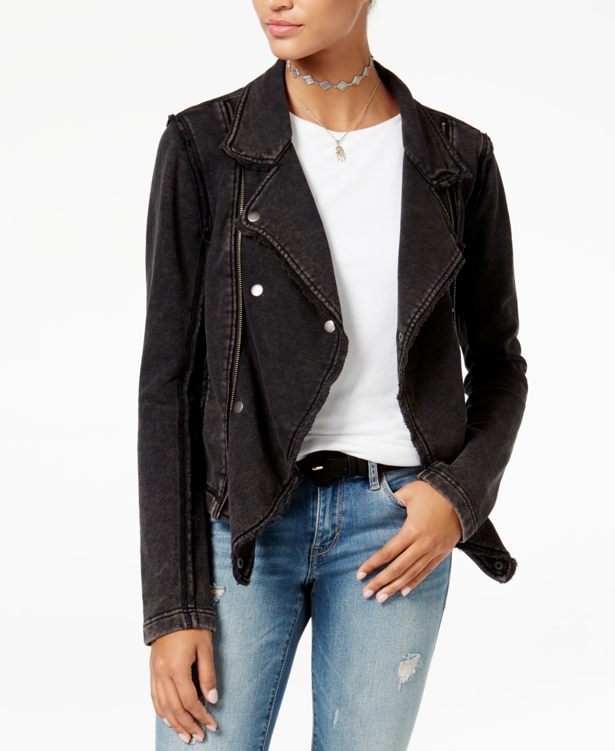 American Rag Juniors Knit Moto Jacket