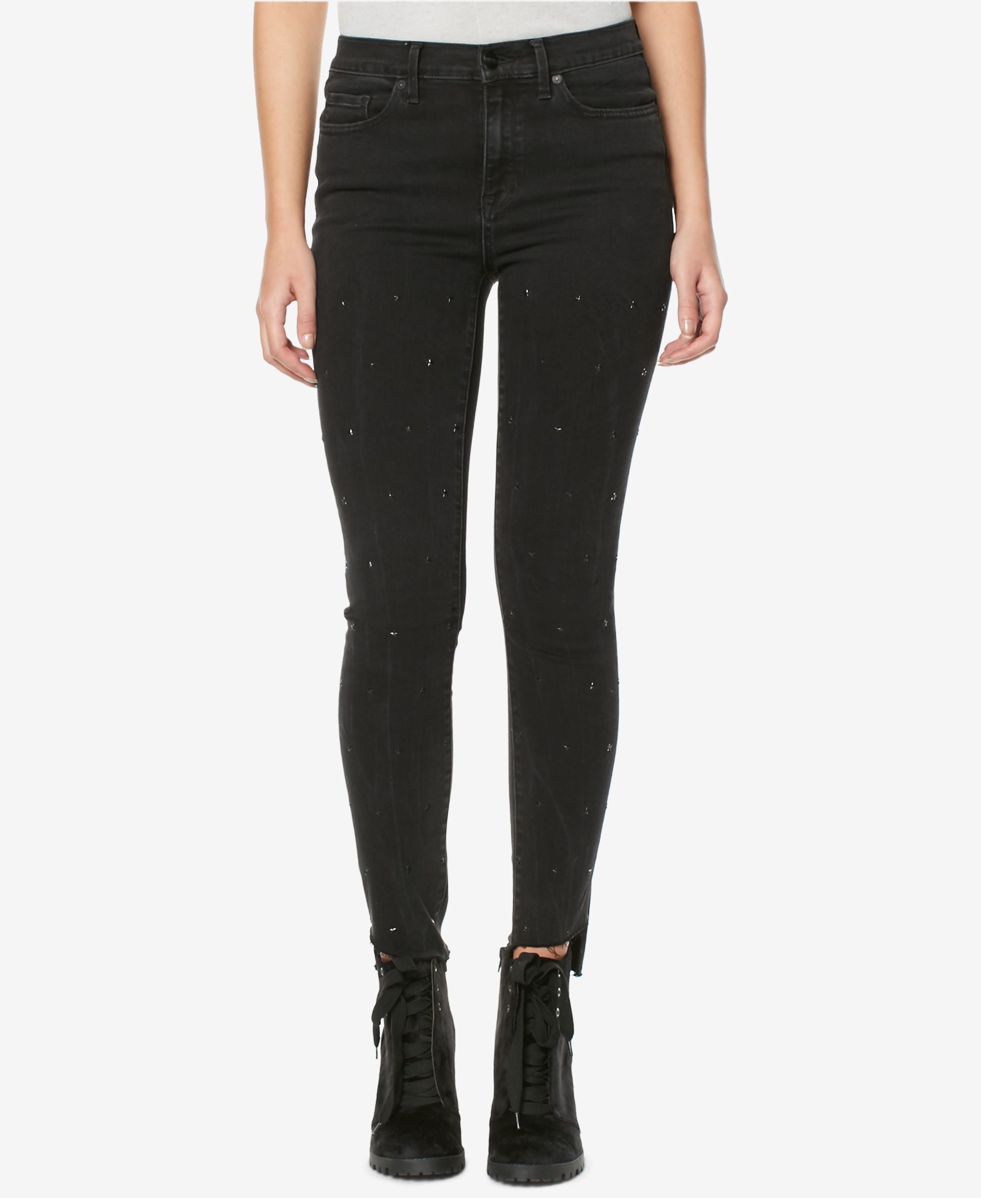 Buffalo David Bitton Faith Ripped Studded Jeans