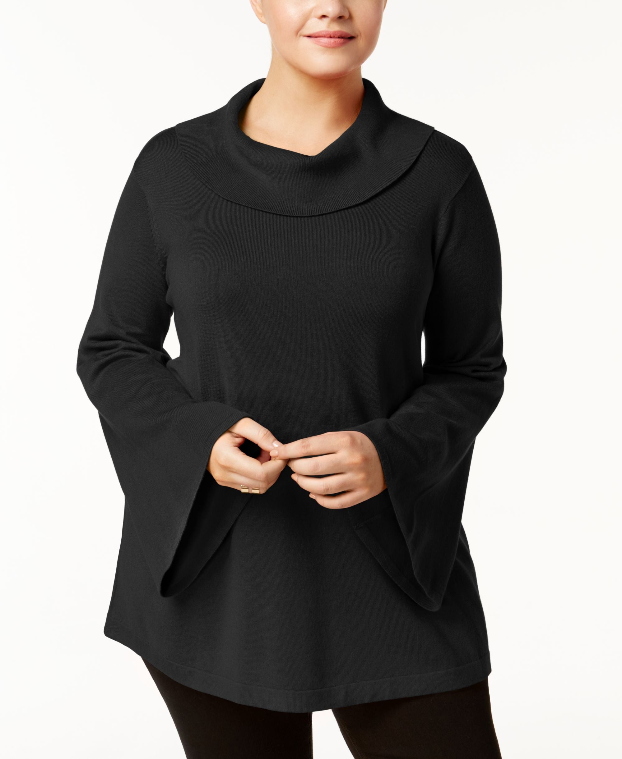 Alfani Plus Size Cowl Neck Sweater