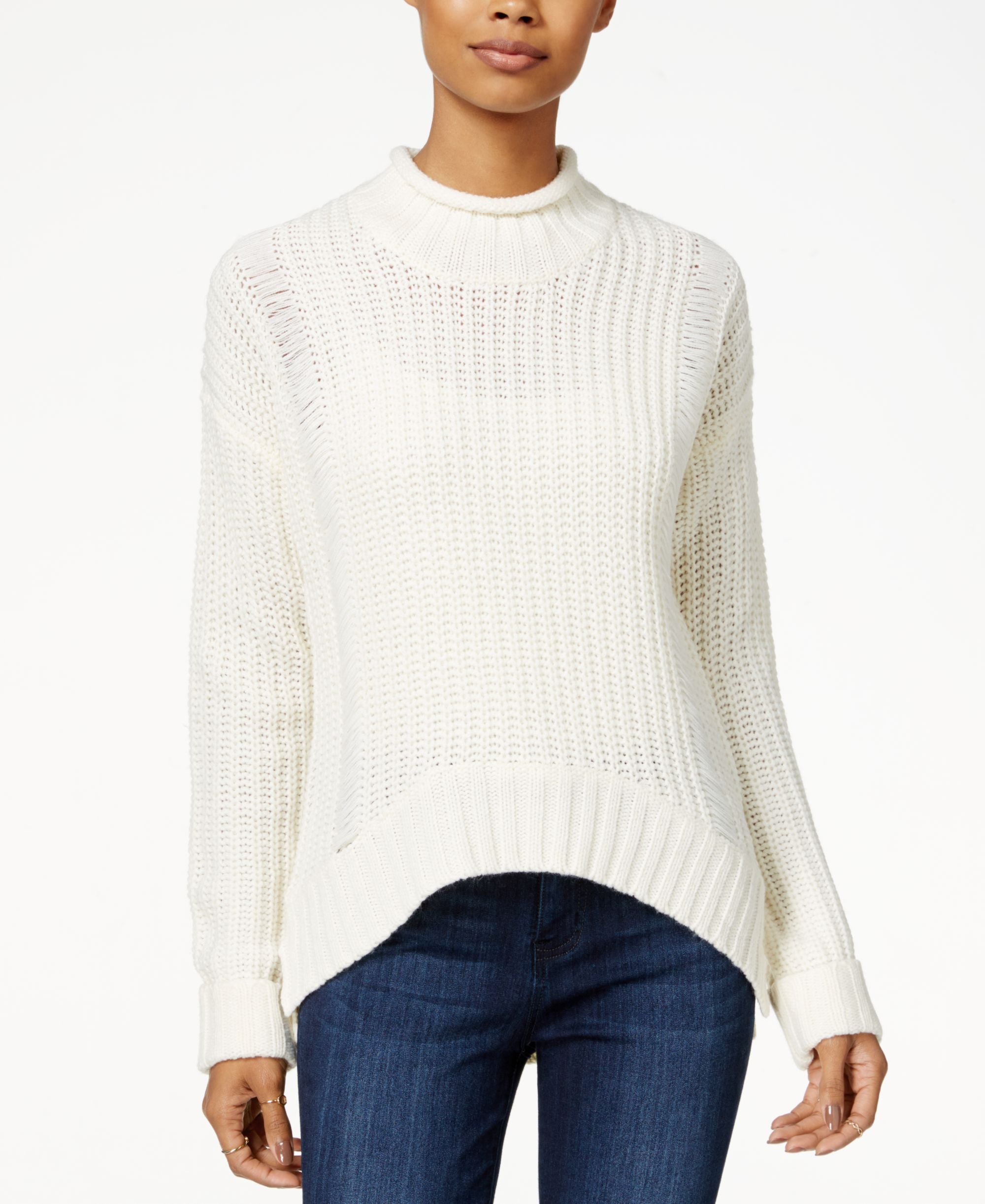 Planet Gold Juniors Mock Neck Pullover Sweater