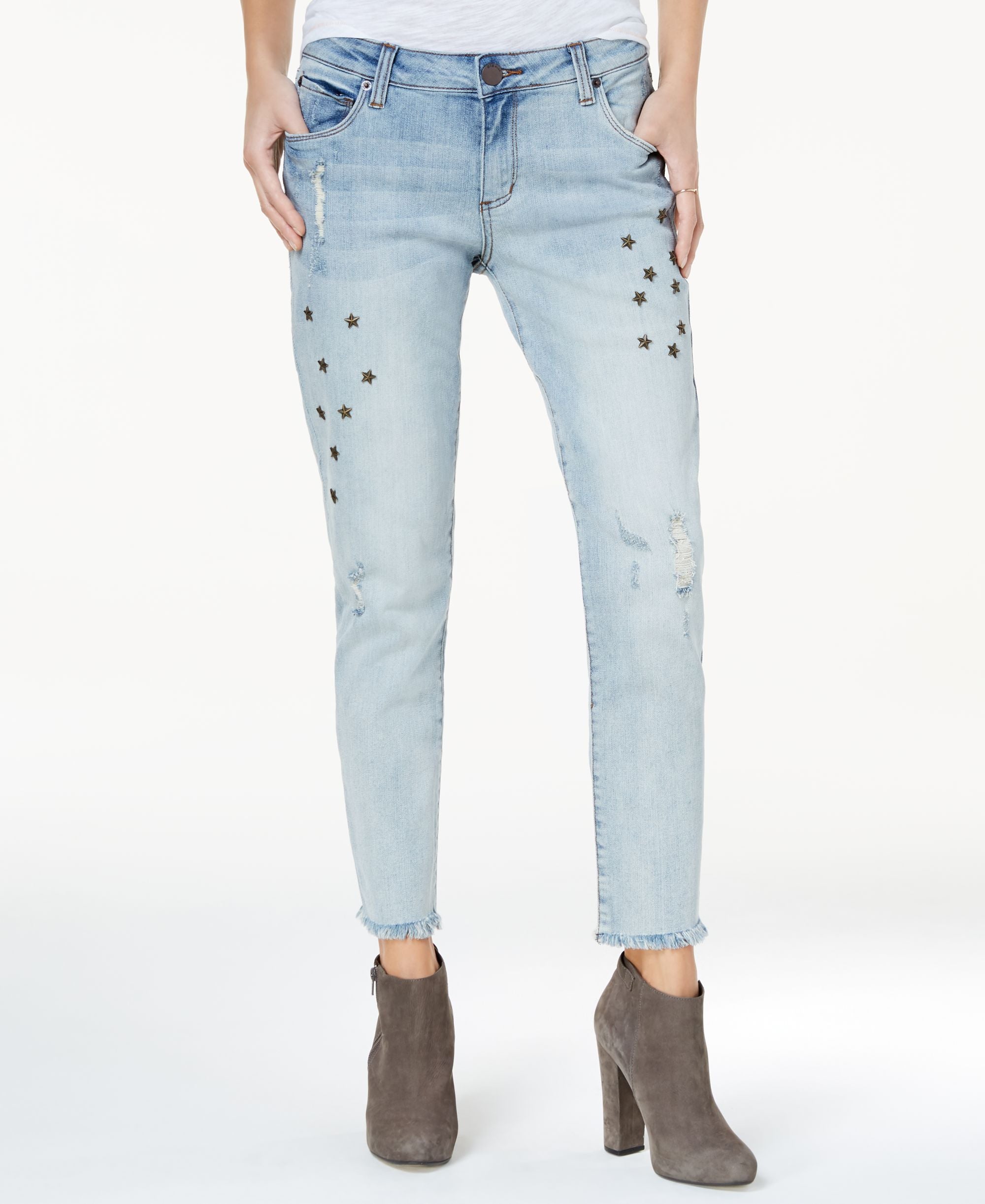 Sts Blue Taylor Straight Leg Star Studded Jeans