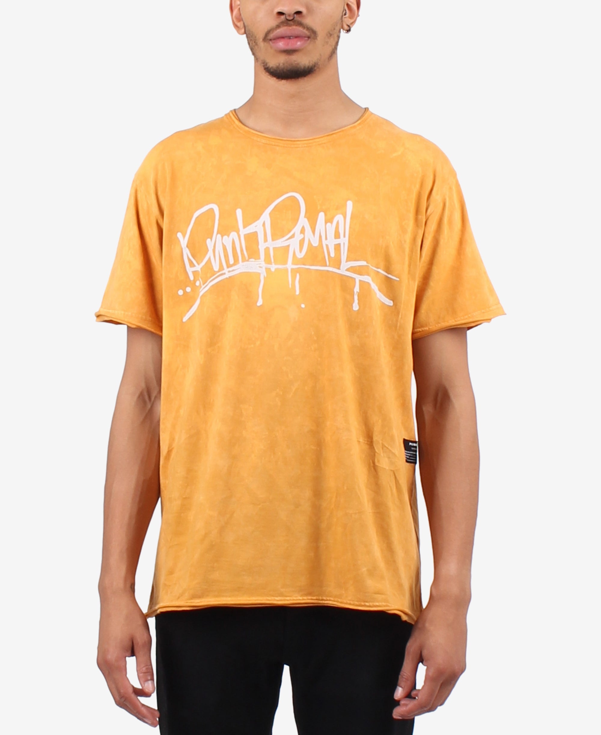 Men's Acid Wash Graphic-Print T-Shirt