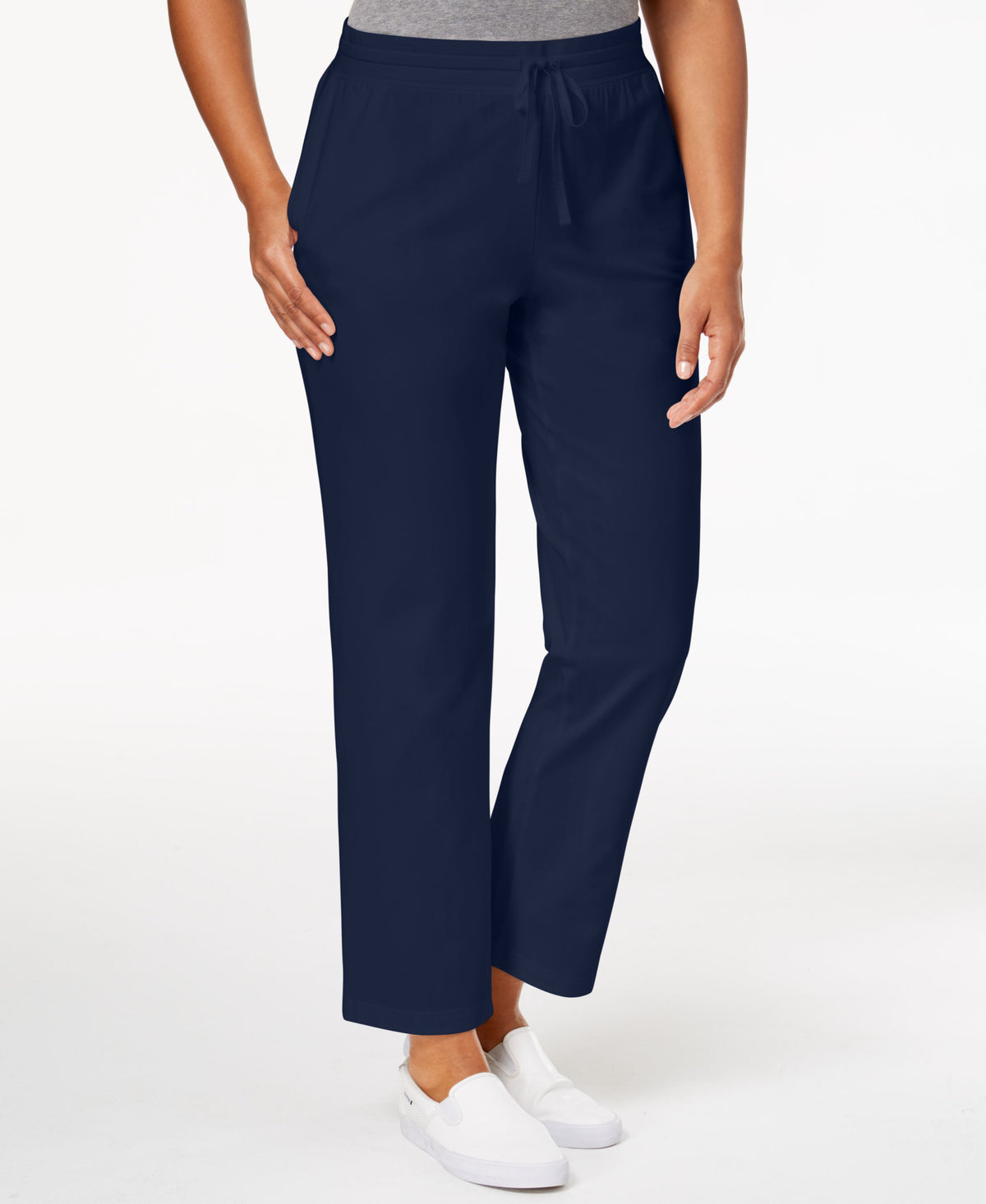 Sport Drawstring Straight-Leg Pants