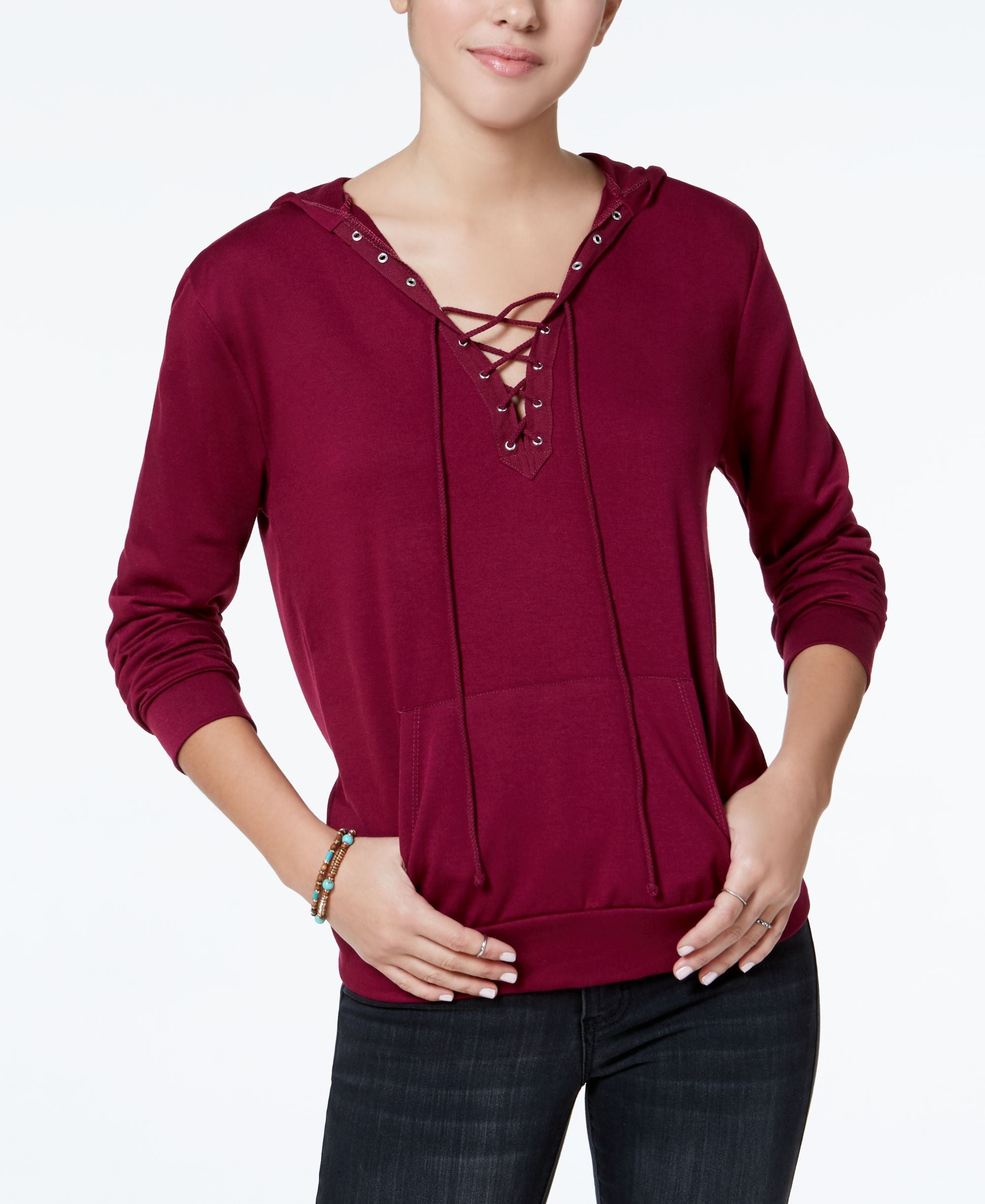 Gypsies Moondust Juniors Lace Up Hoodie
