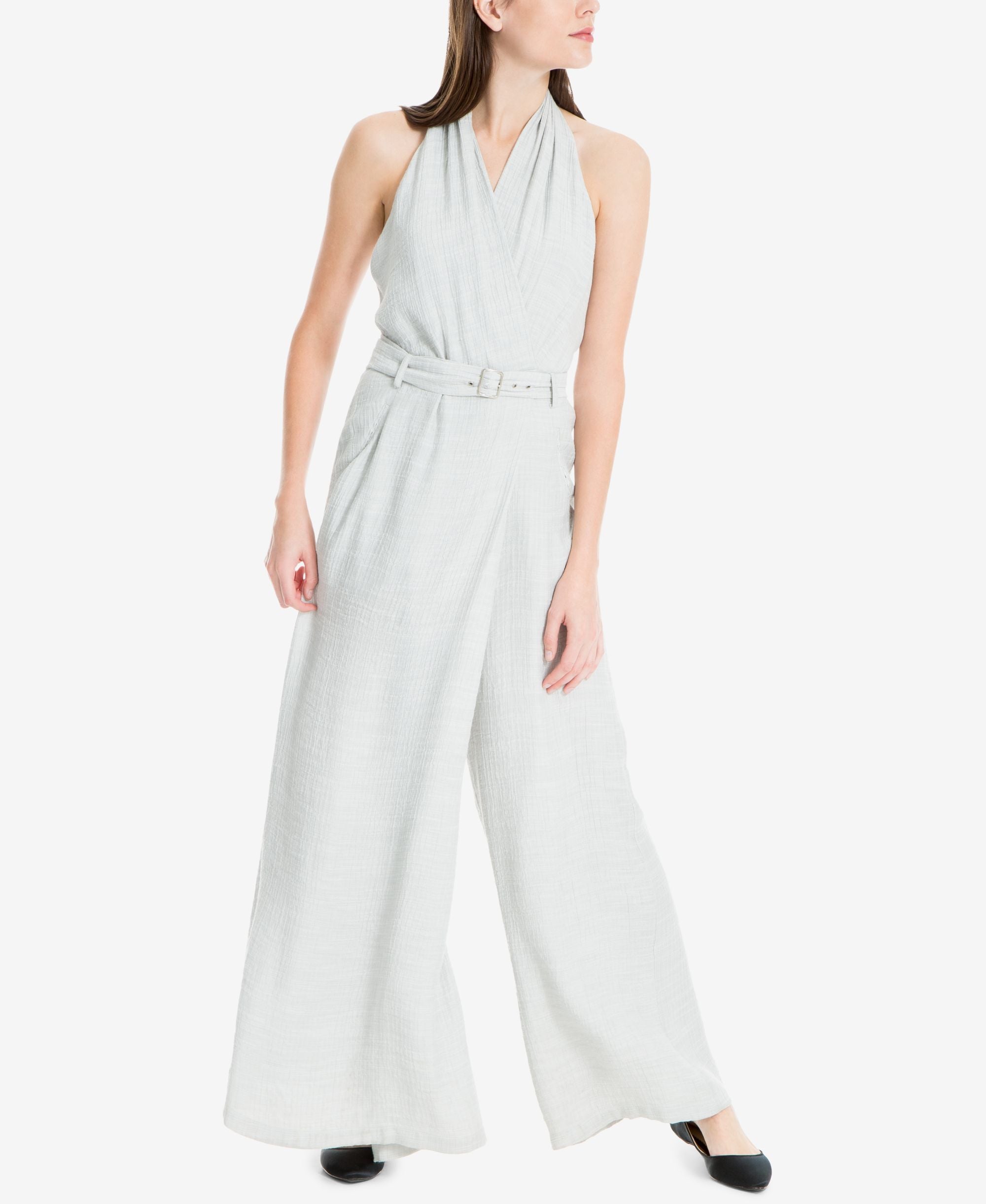 Belted Wide-Leg Jumpsuit