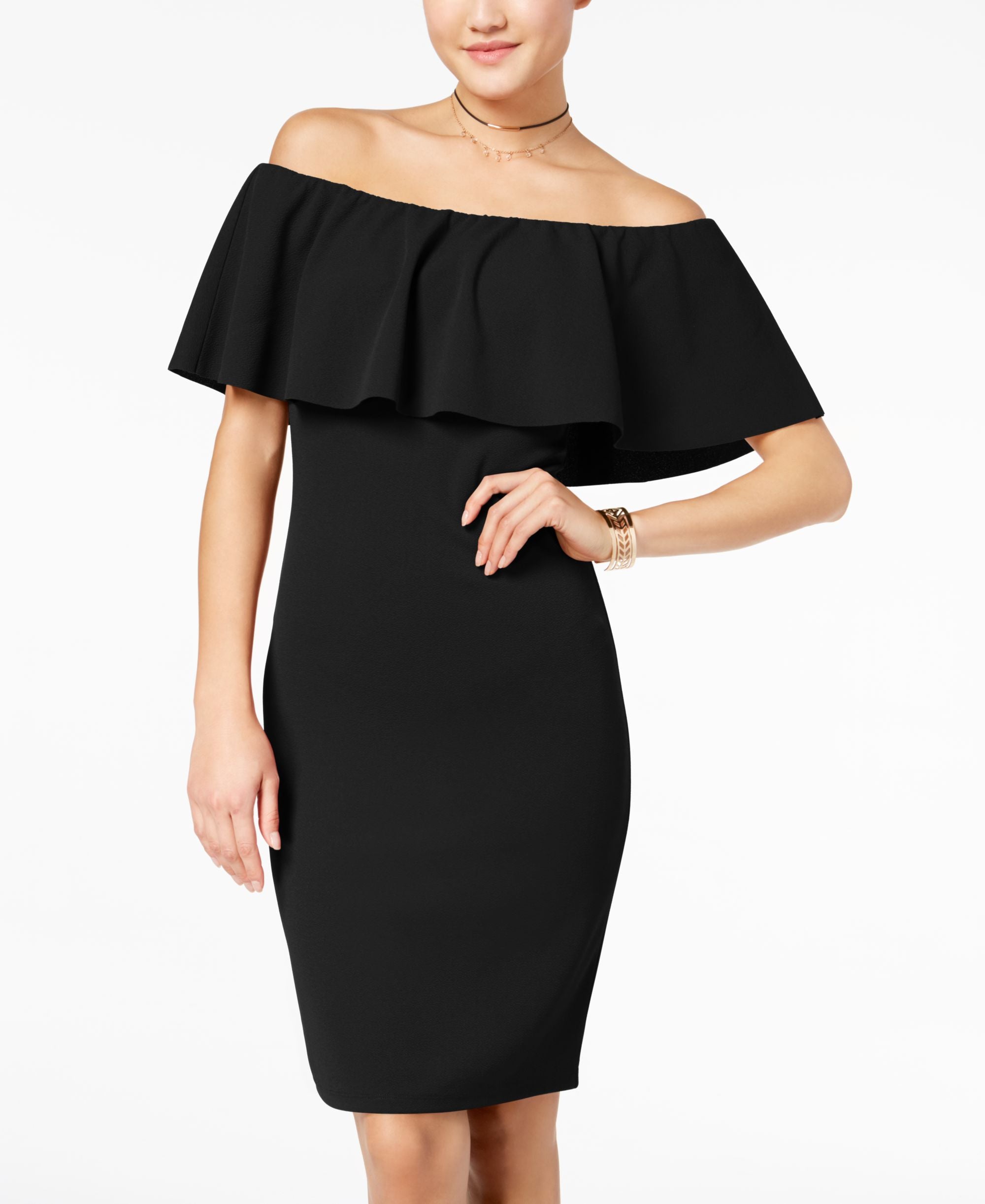Almost Famous Juniors Off The Shoulder Bodycon Dress