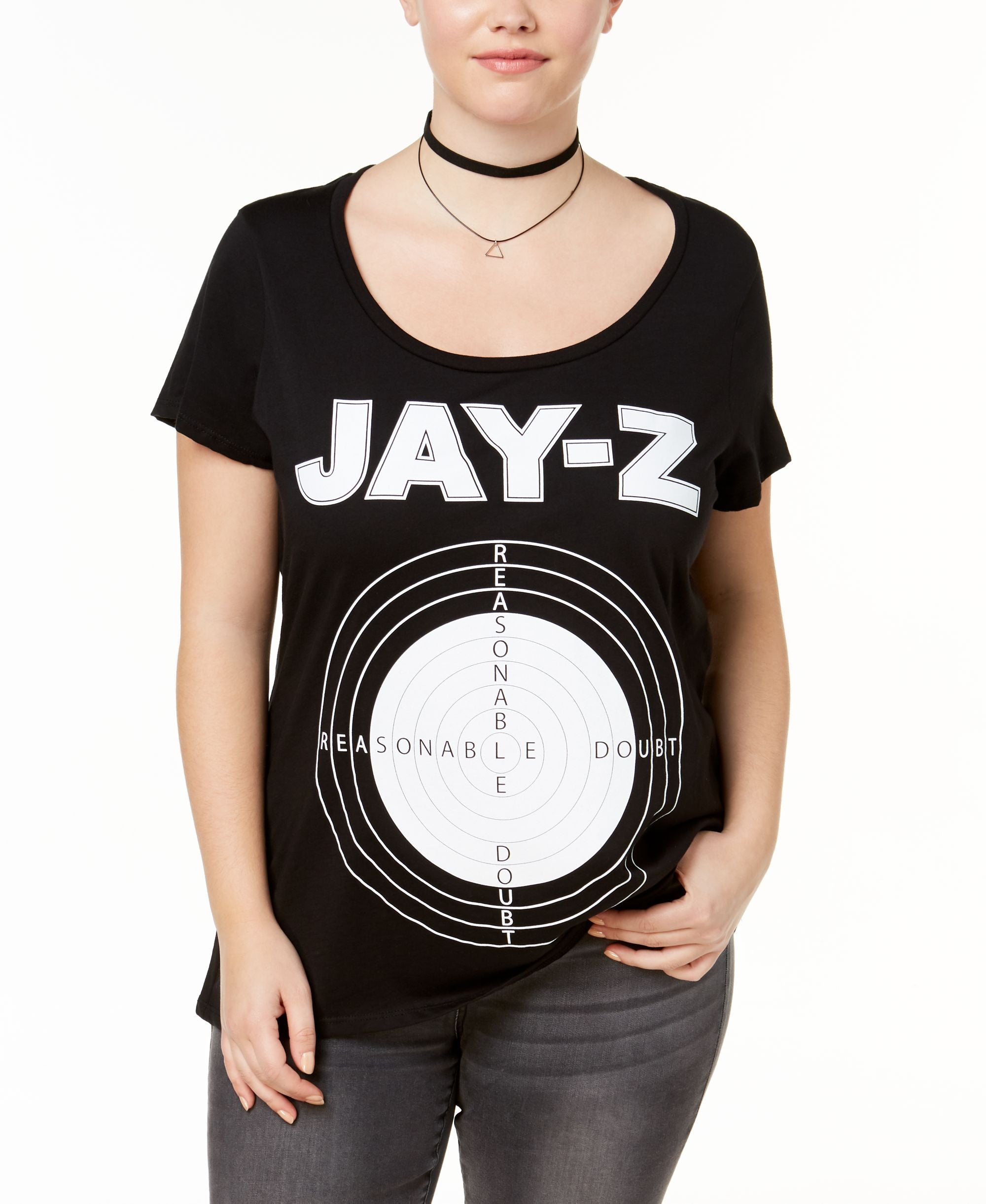 Merch Traffic Plus Size Cotton Jay Z Graphic T-Shirt