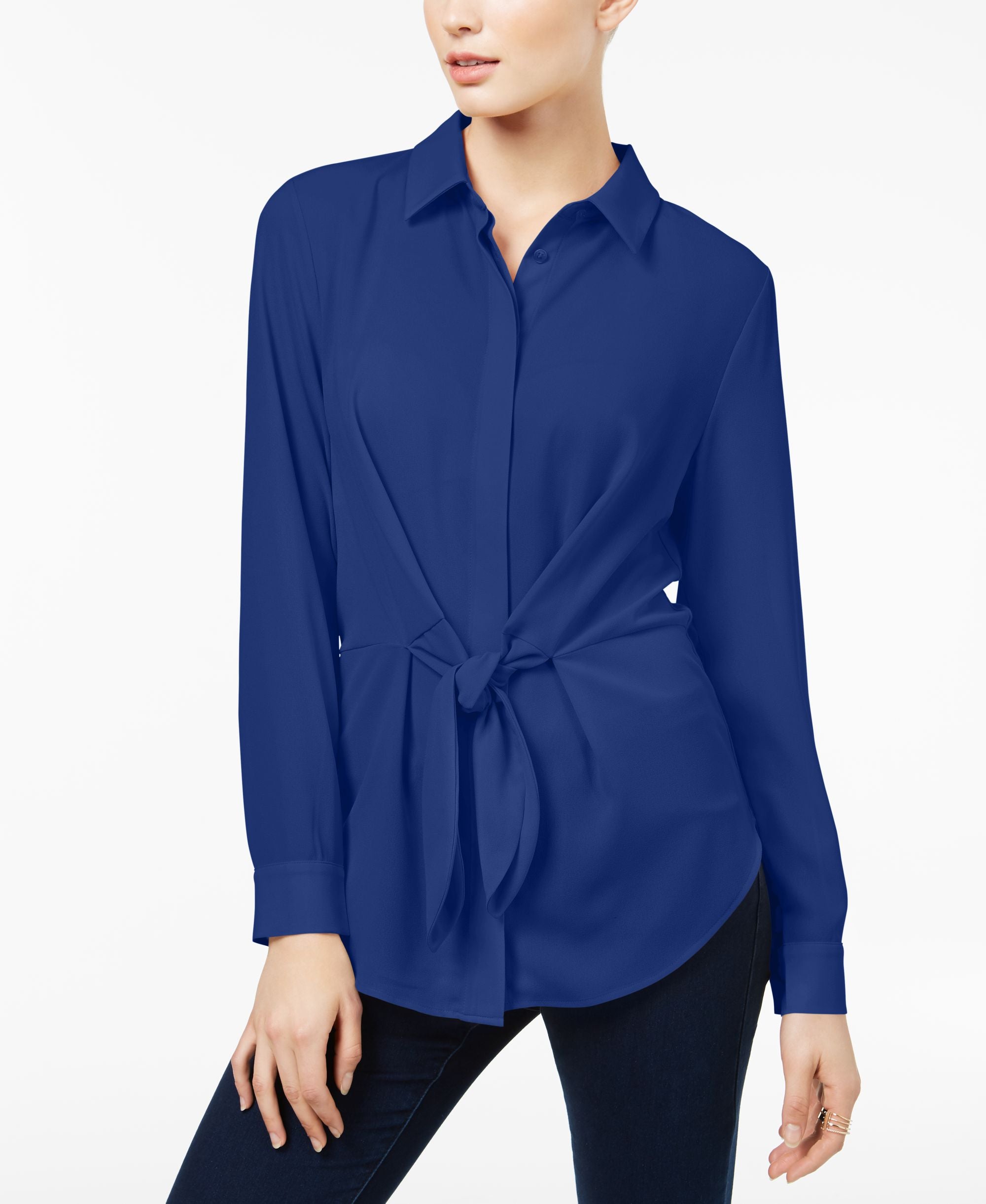 I.N.C. Tie-Front Shirt