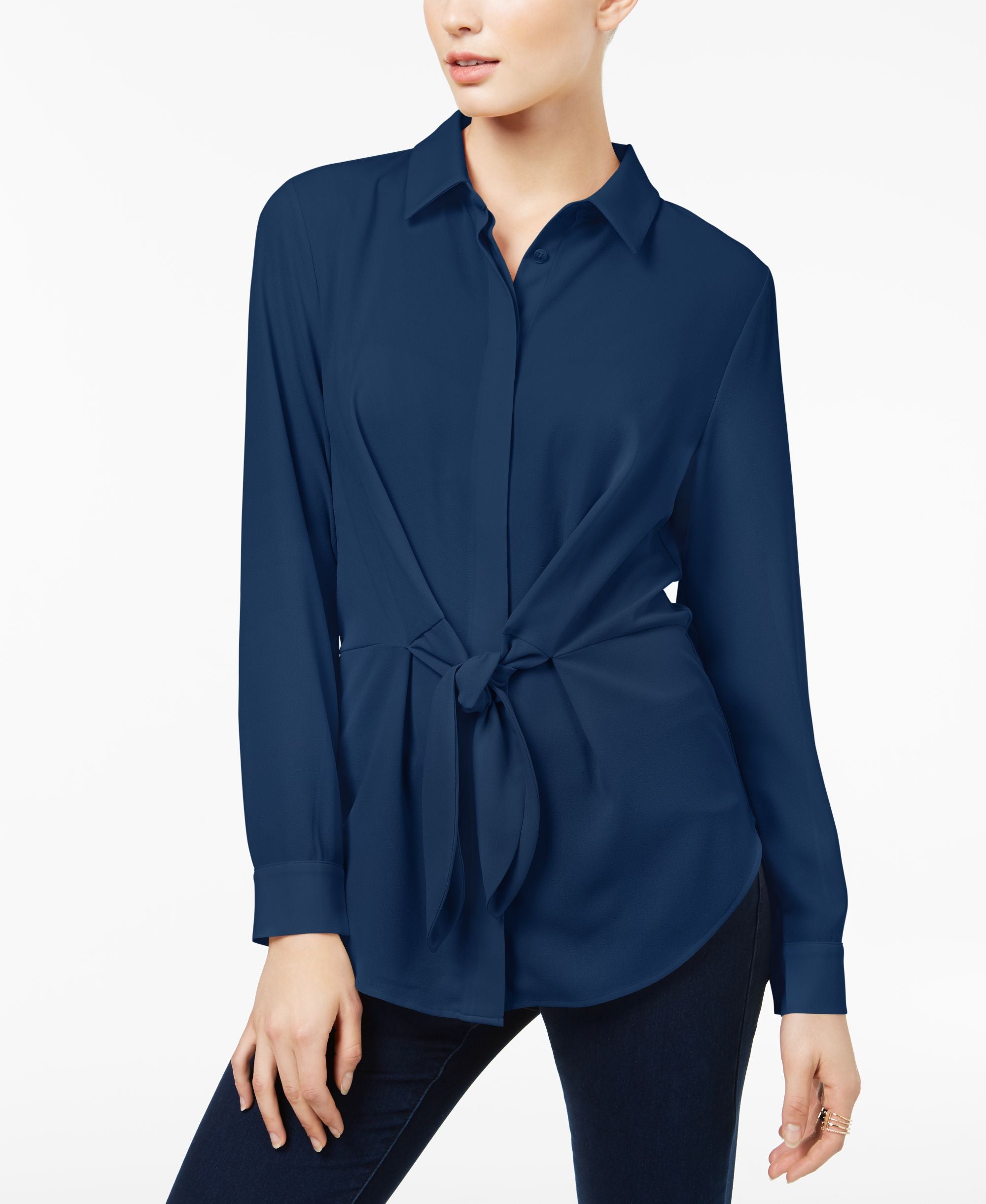 I.N.C. Tie-Front Shirt