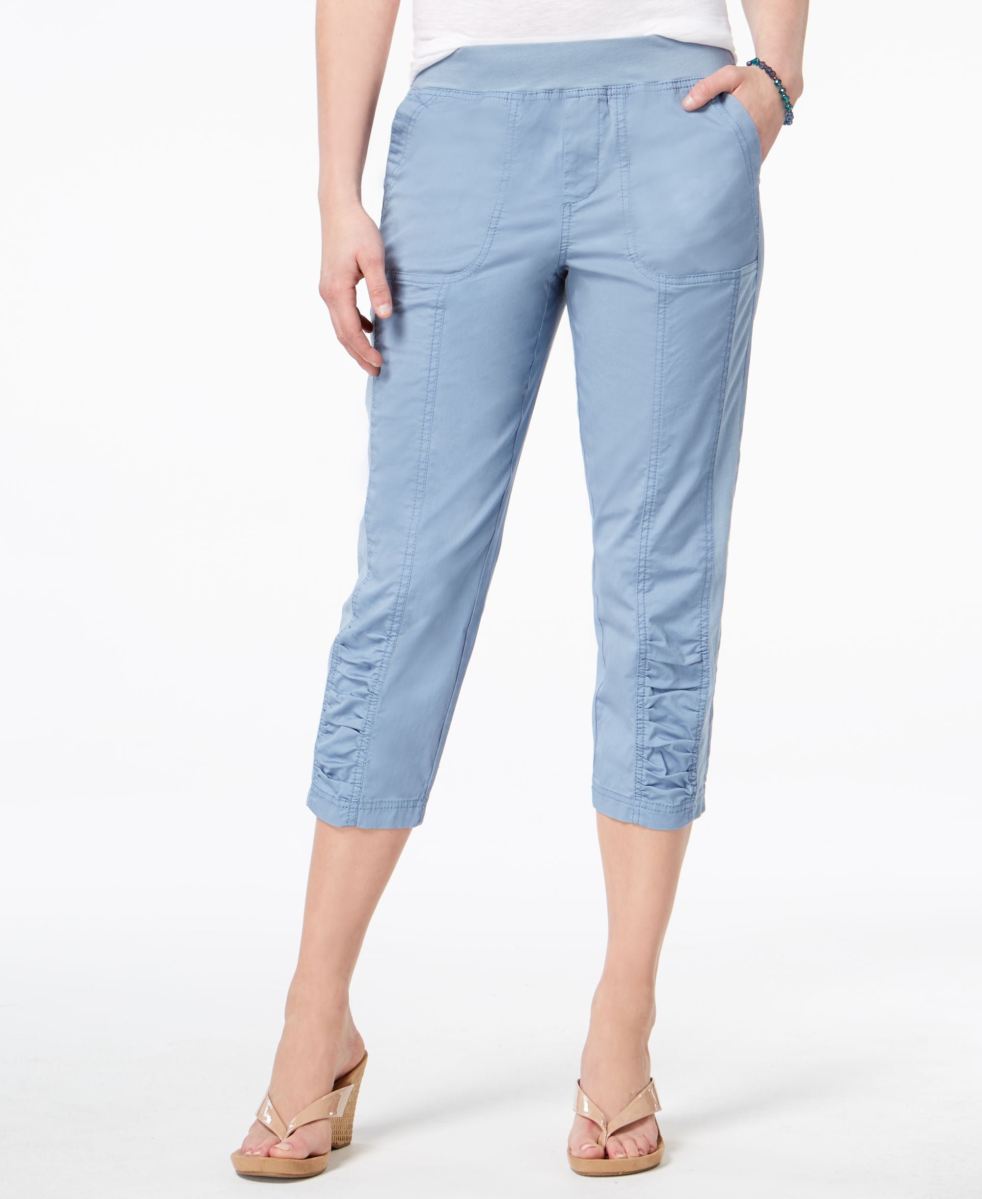 Style & Co Ruched Capri Pants