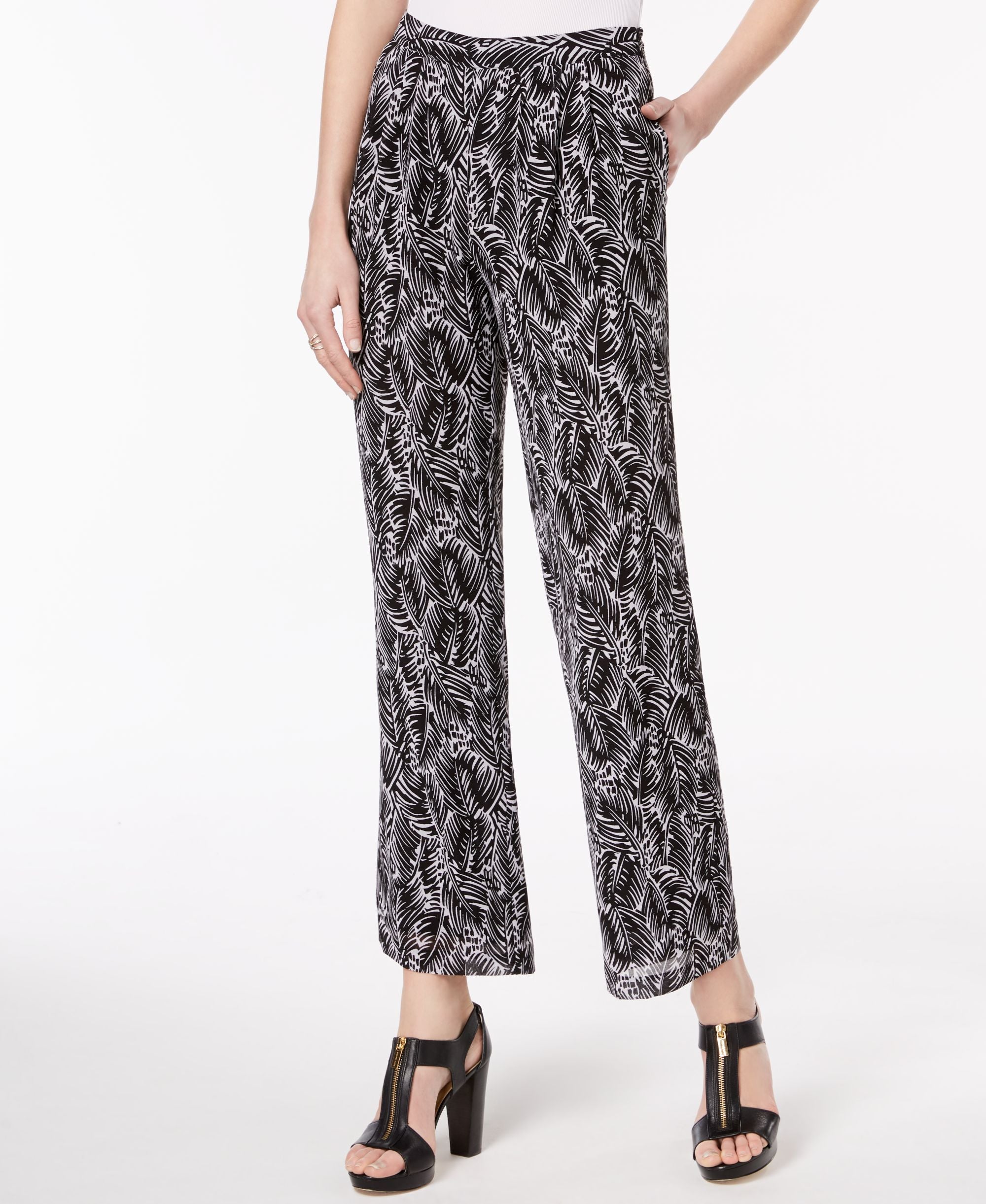 Michael Michael Kors Petite Printed Pants