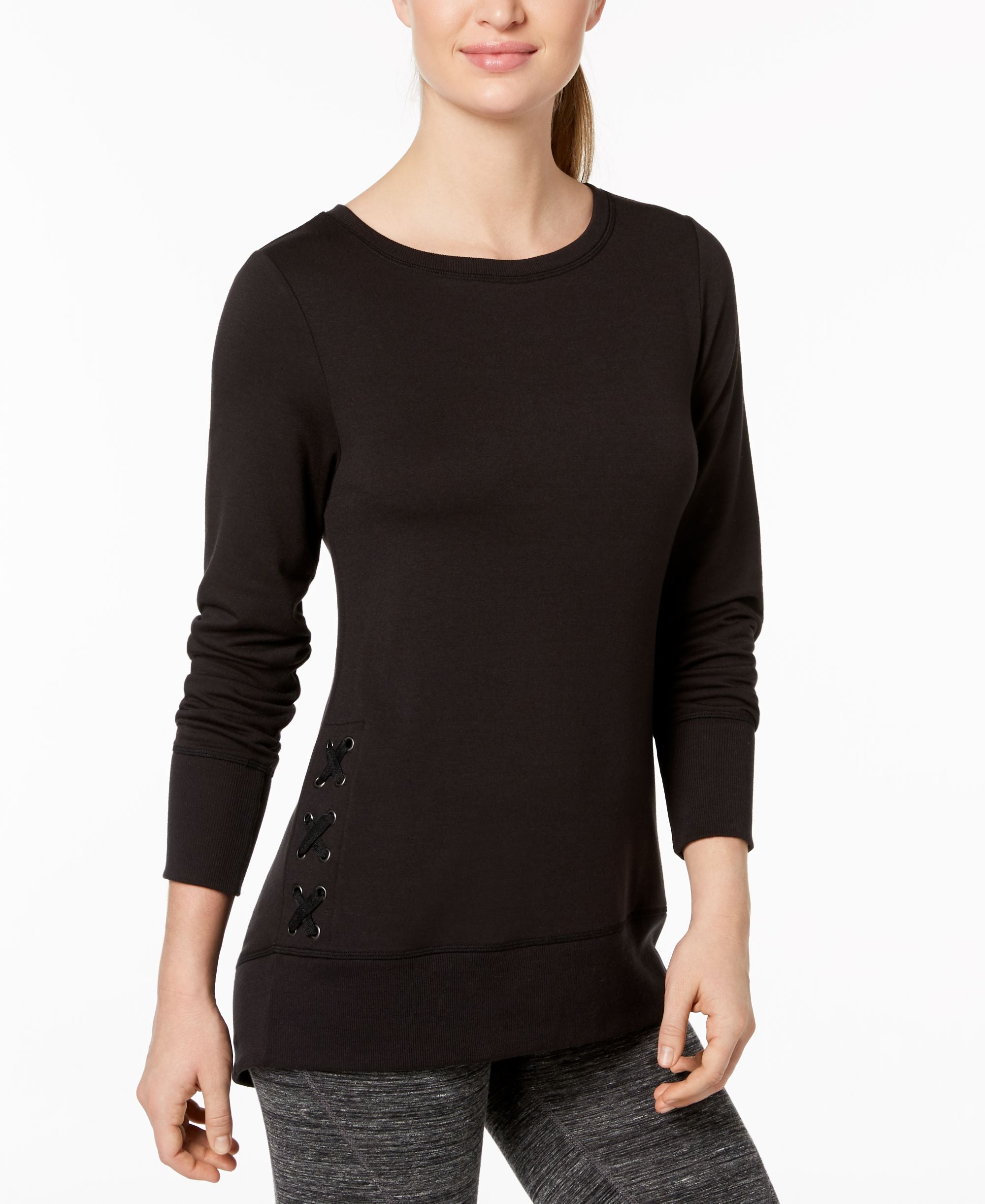 Ideology Lace Up Detail Top