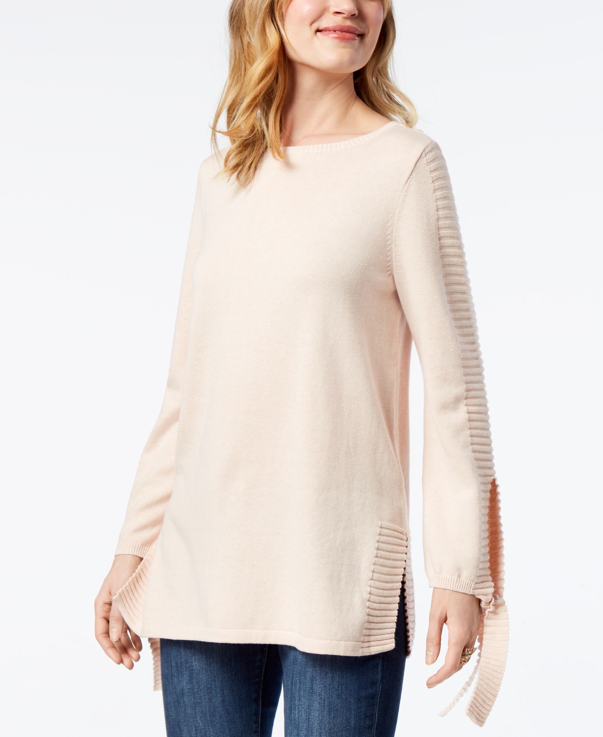 Tie-Sleeve Sweater