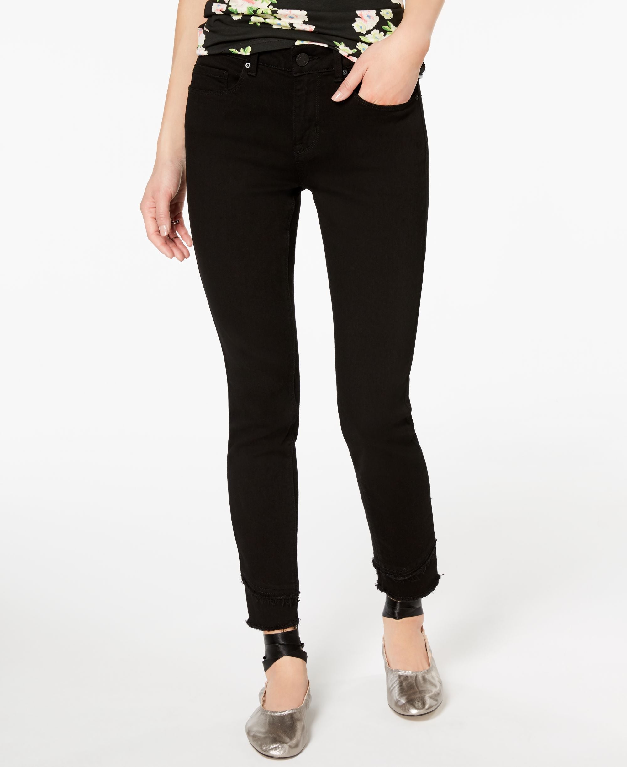 Indigo Rein Juniors Frayed Skinny Jeans