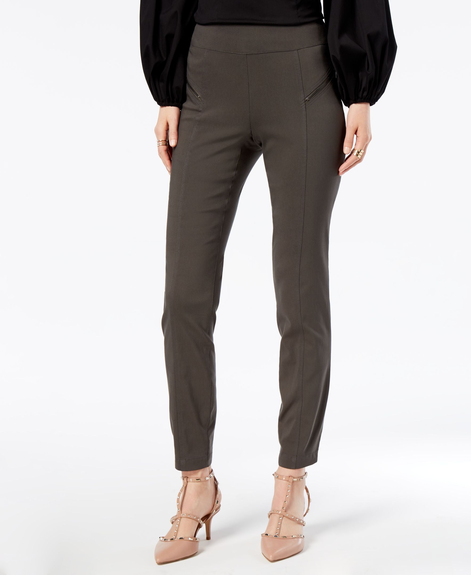 Curvy Fit Skinny Moto Pants
