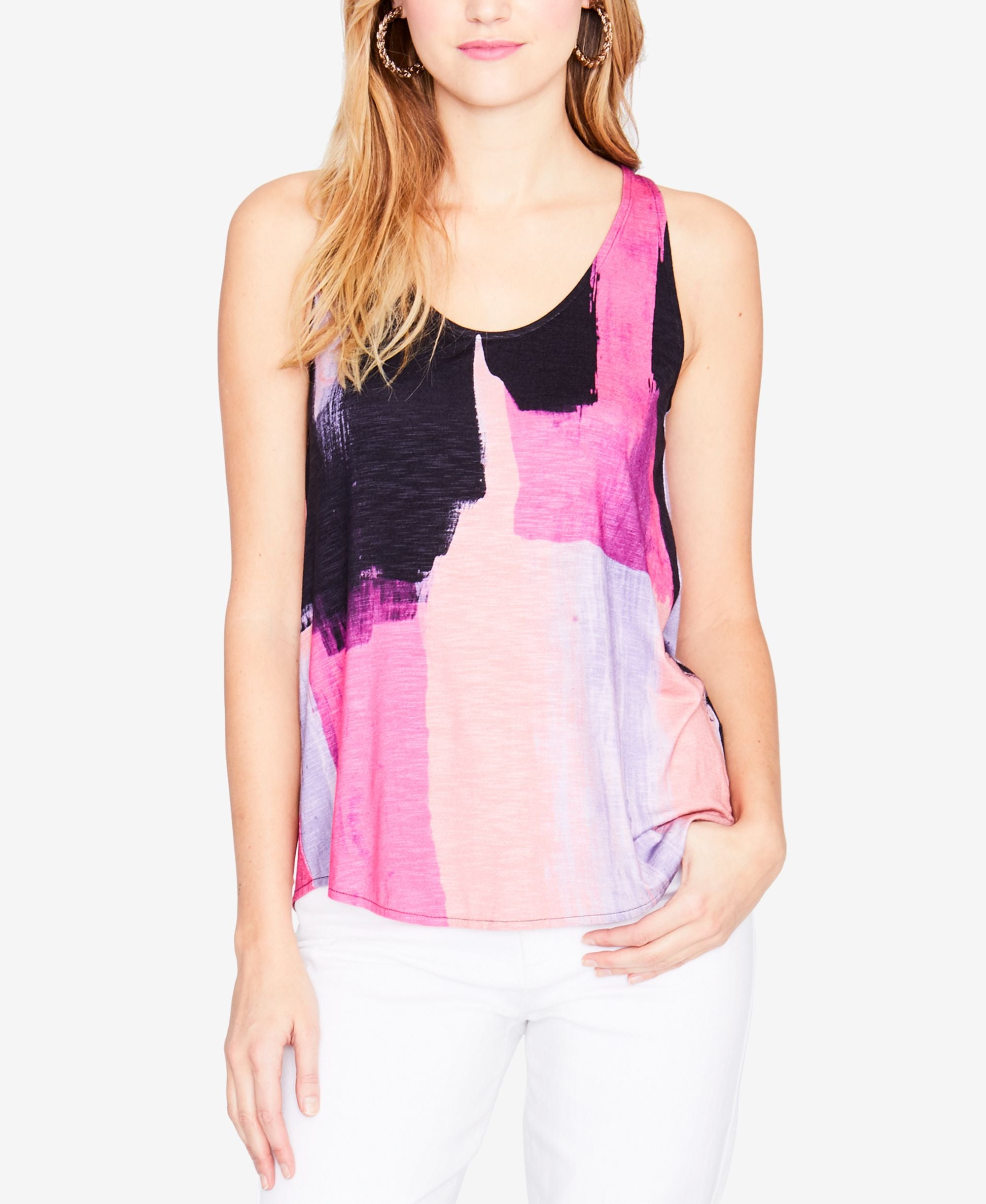 Rachel Rachel Roy Printed Tie Back Top