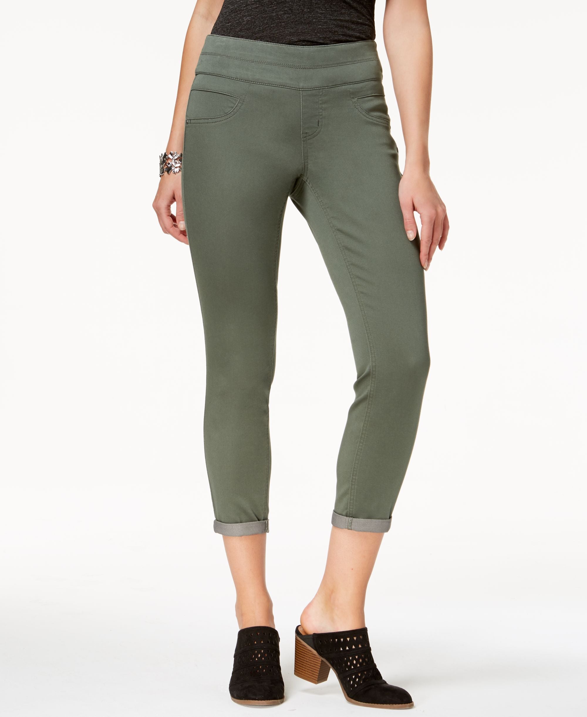 Rolled-Hem Skinny Pants