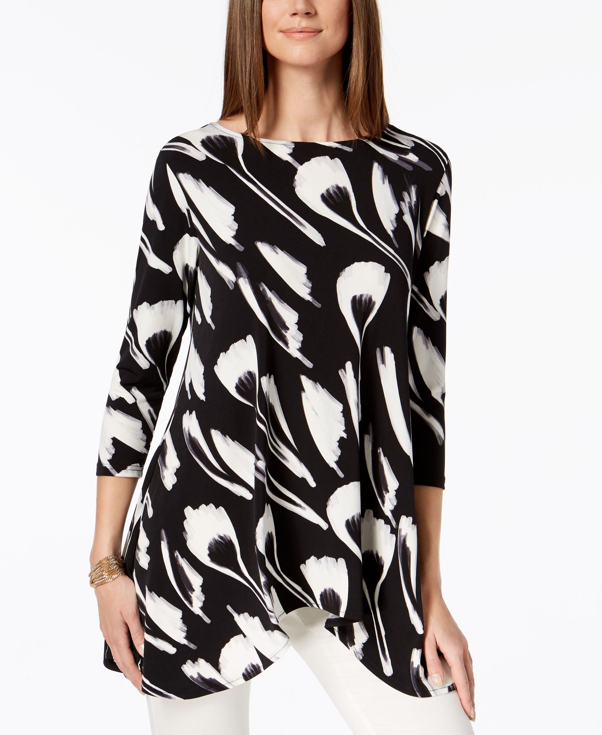 Alfani Printed Swing Top